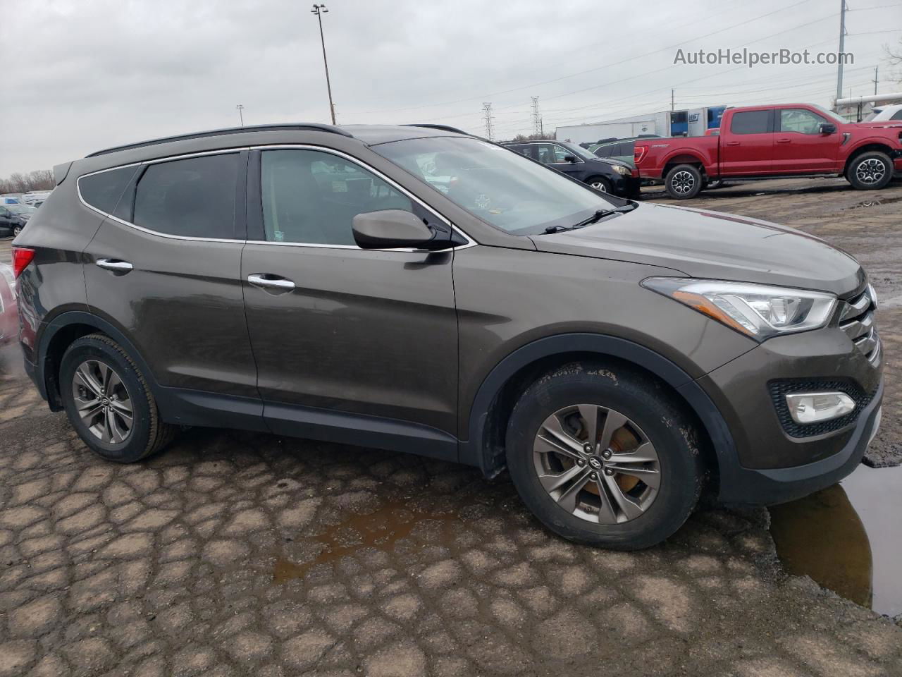 2013 Hyundai Santa Fe Sport  Желто-коричневый vin: 5XYZU3LBXDG058692