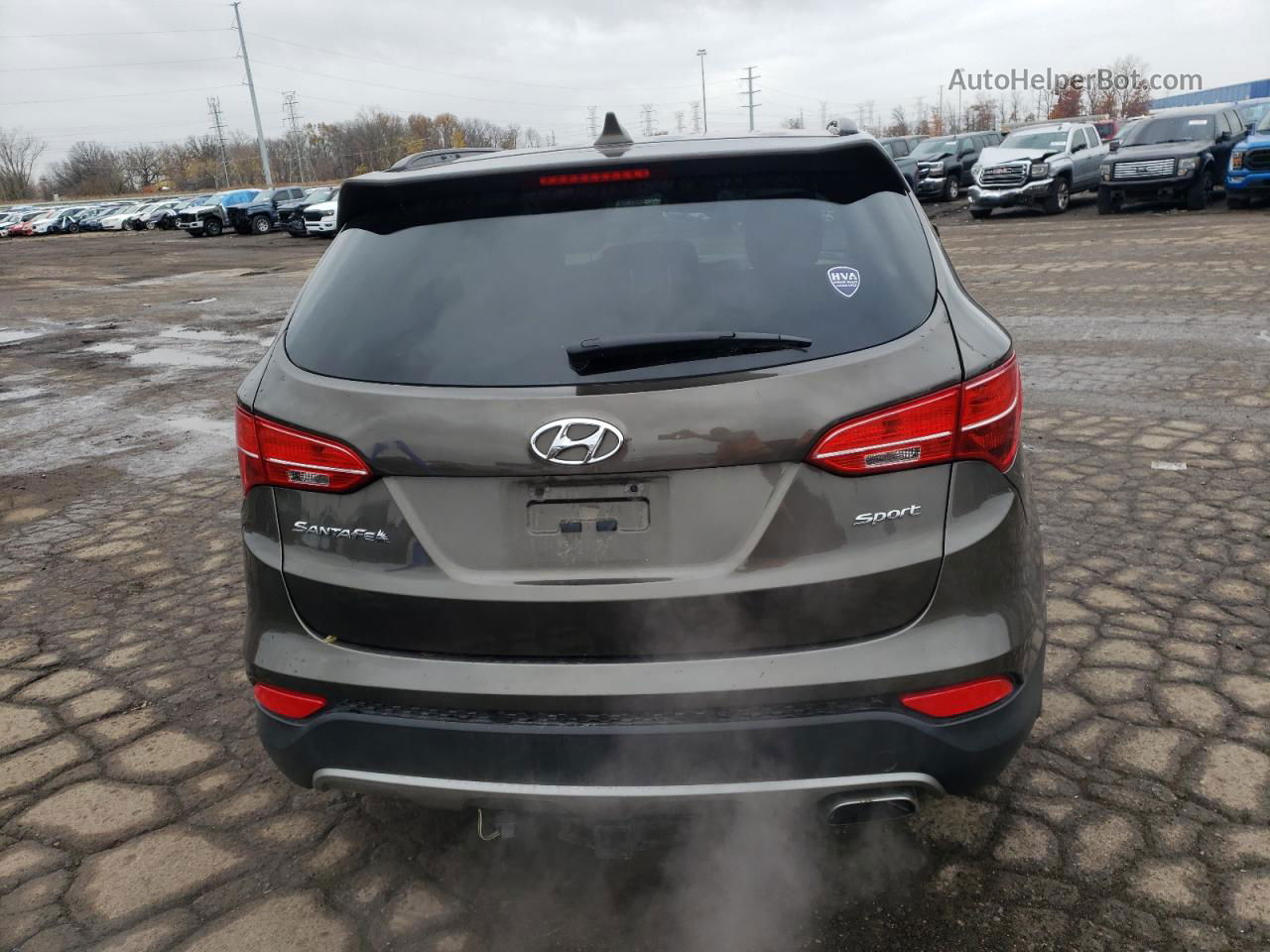 2013 Hyundai Santa Fe Sport  Желто-коричневый vin: 5XYZU3LBXDG058692