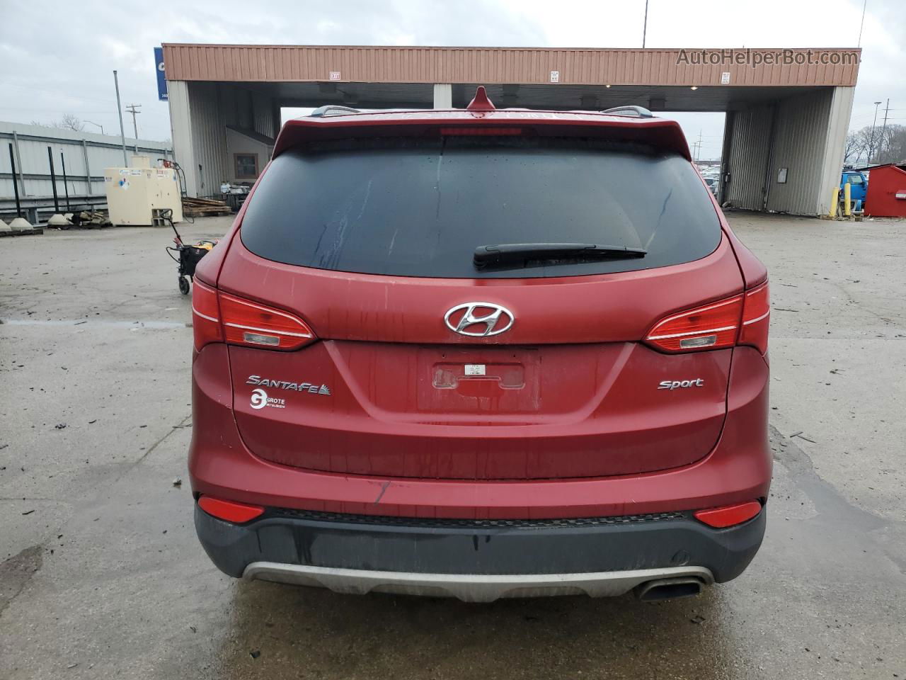 2013 Hyundai Santa Fe Sport  Темно-бордовый vin: 5XYZU3LBXDG064878