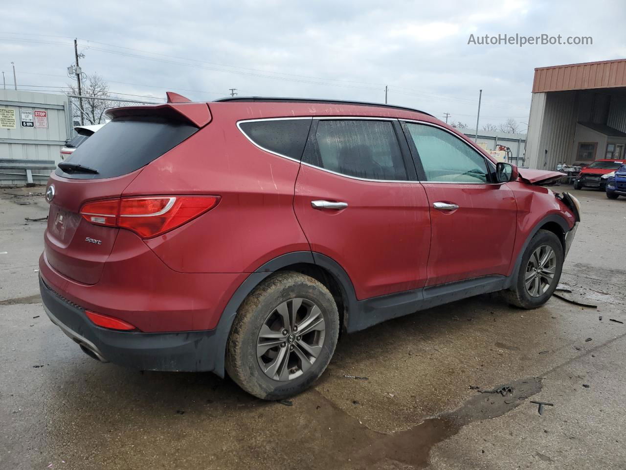 2013 Hyundai Santa Fe Sport  Maroon vin: 5XYZU3LBXDG064878