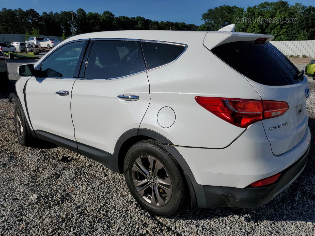 2013 Hyundai Santa Fe Sport  Белый vin: 5XYZU3LBXDG087755