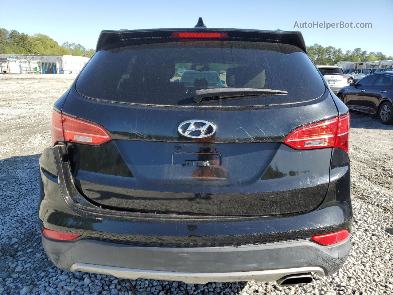 2013 Hyundai Santa Fe Sport  Black vin: 5XYZU3LBXDG102299