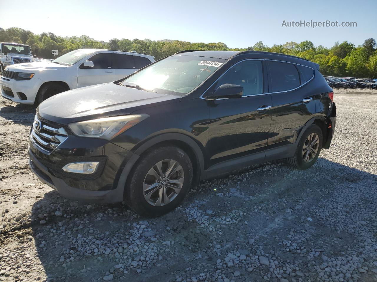 2013 Hyundai Santa Fe Sport  Black vin: 5XYZU3LBXDG102299