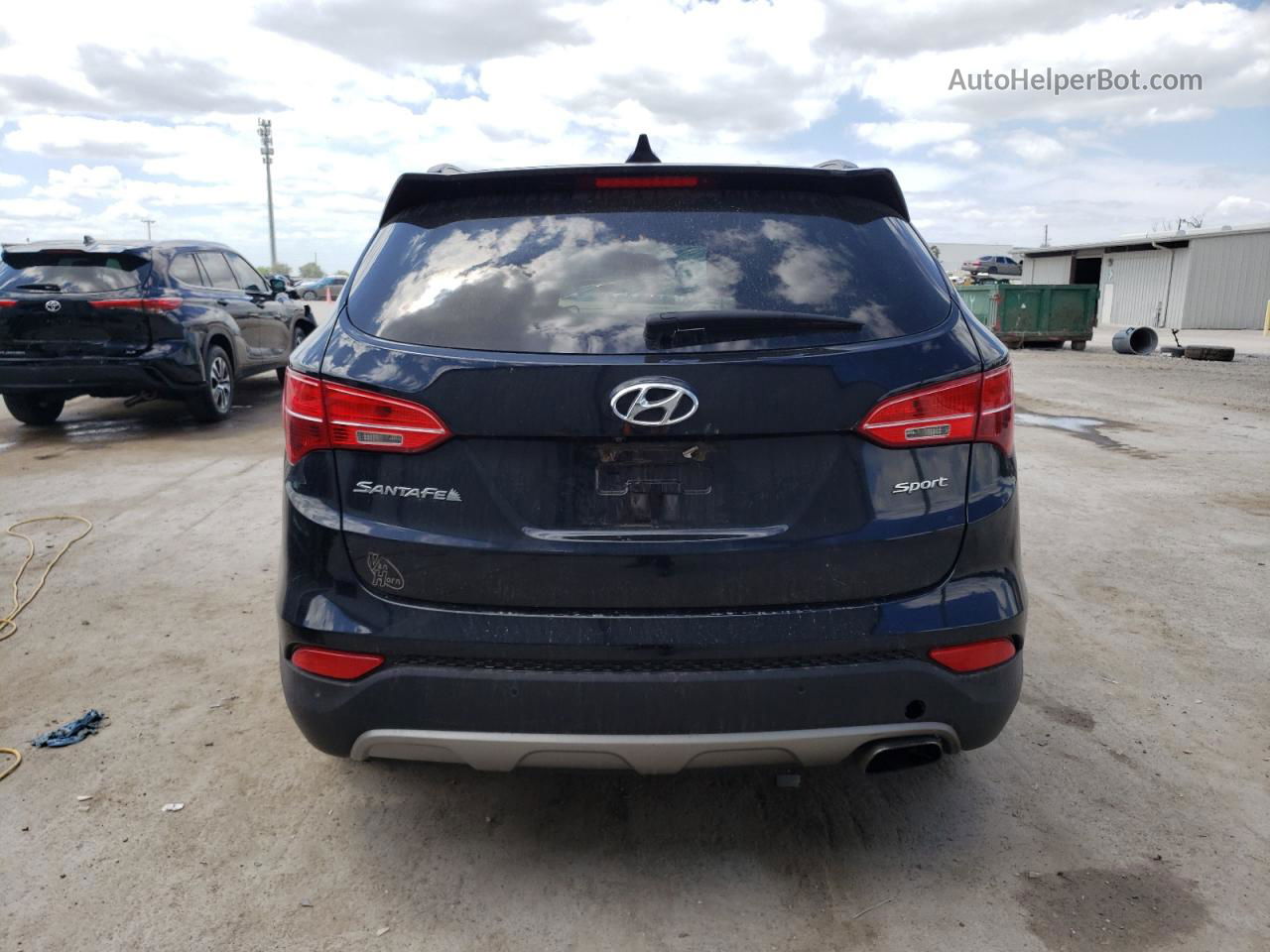 2014 Hyundai Santa Fe Sport  Black vin: 5XYZU3LBXEG138933