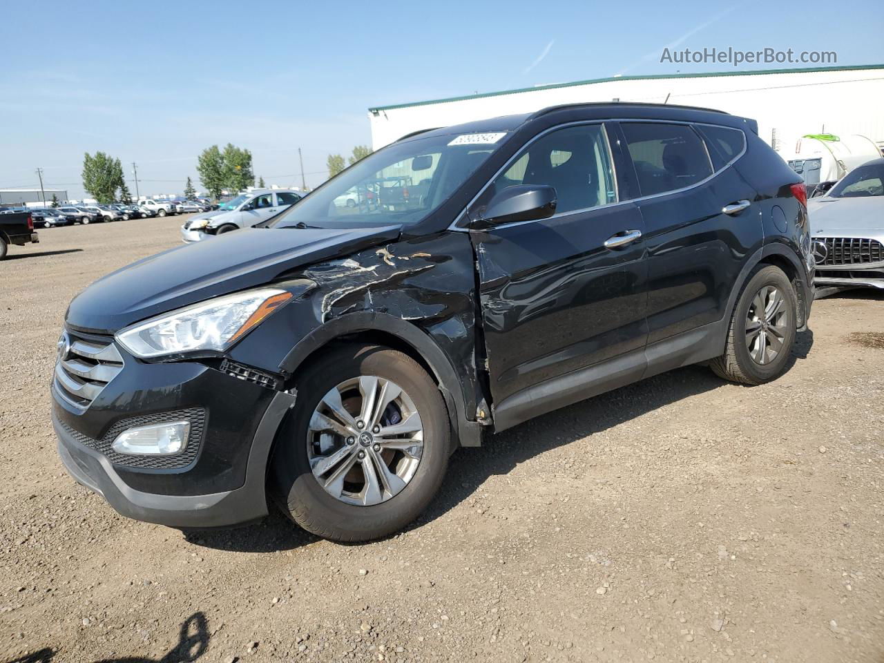 2014 Hyundai Santa Fe Sport  Black vin: 5XYZU3LBXEG154615