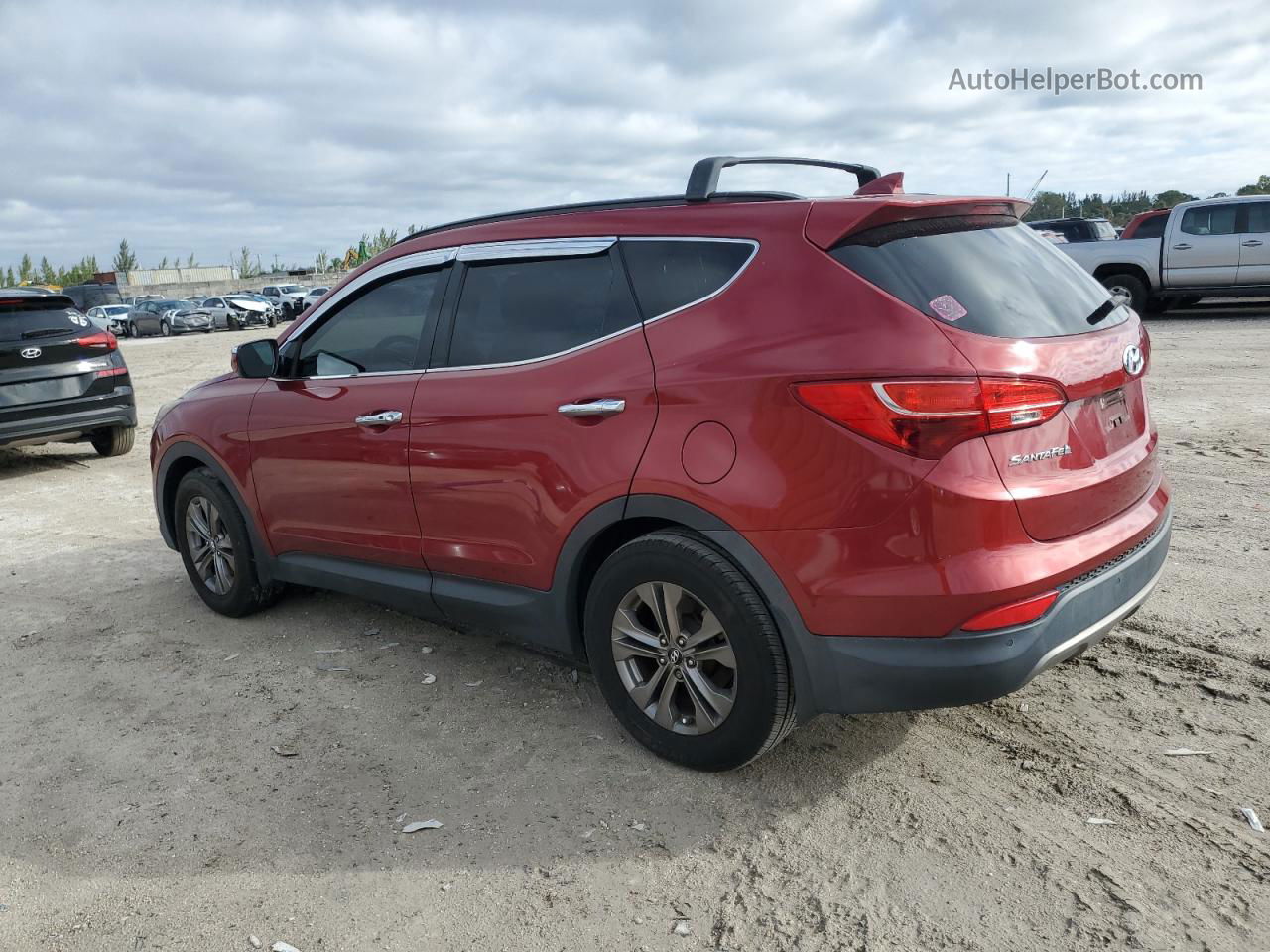 2014 Hyundai Santa Fe Sport  Red vin: 5XYZU3LBXEG186237