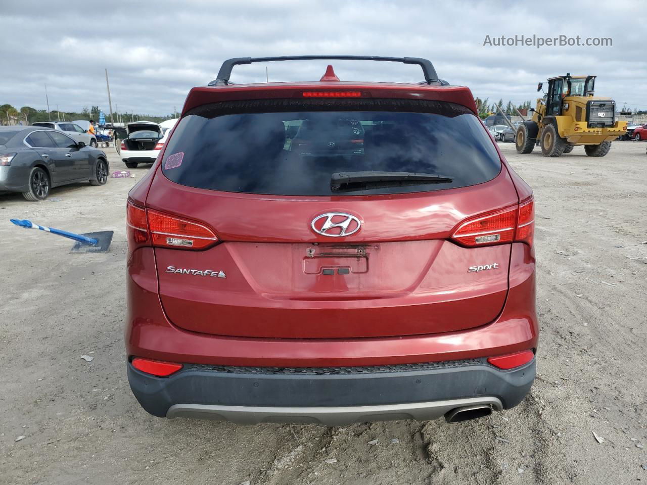 2014 Hyundai Santa Fe Sport  Red vin: 5XYZU3LBXEG186237