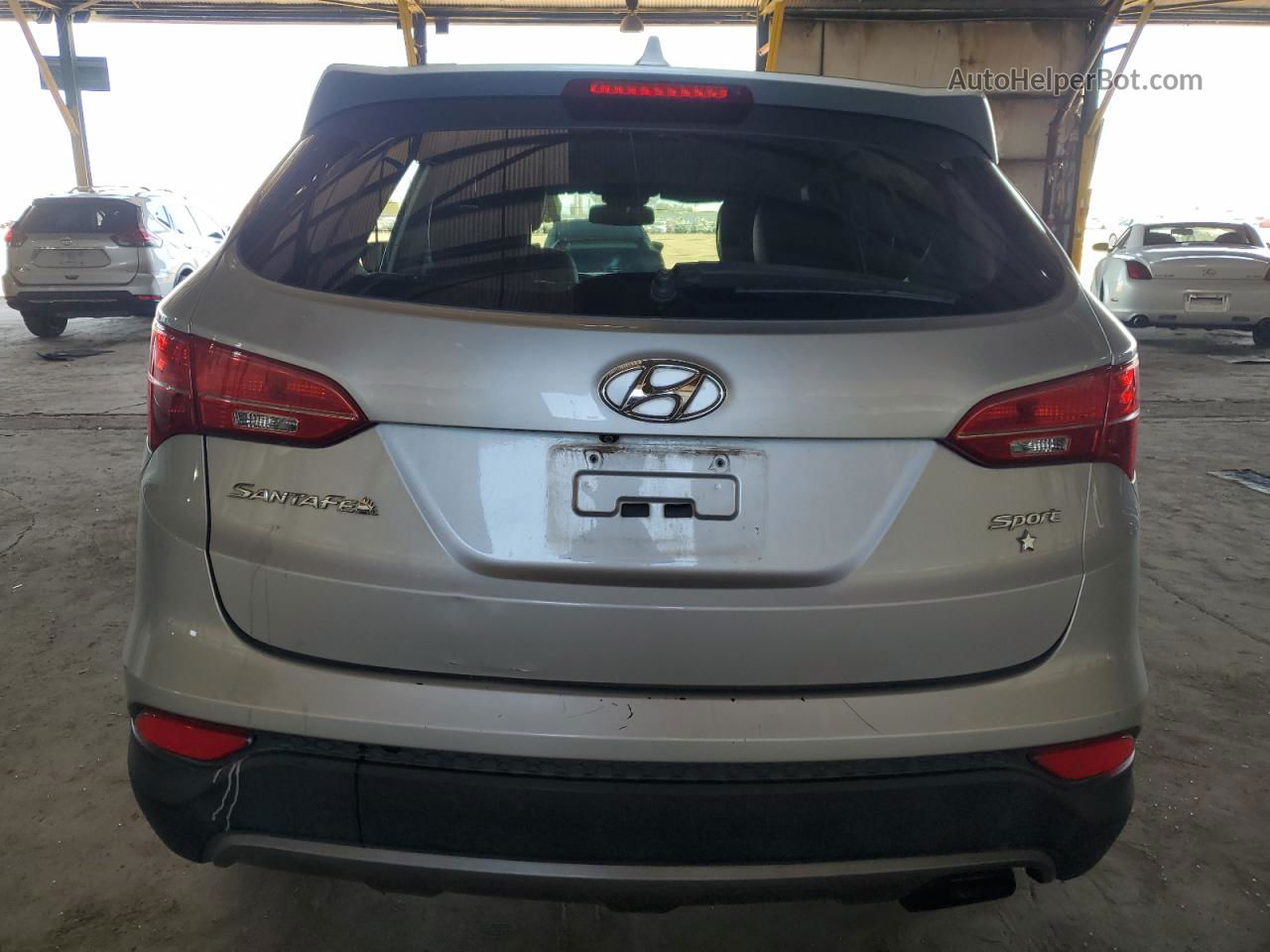 2014 Hyundai Santa Fe Sport  Серебряный vin: 5XYZU3LBXEG207622