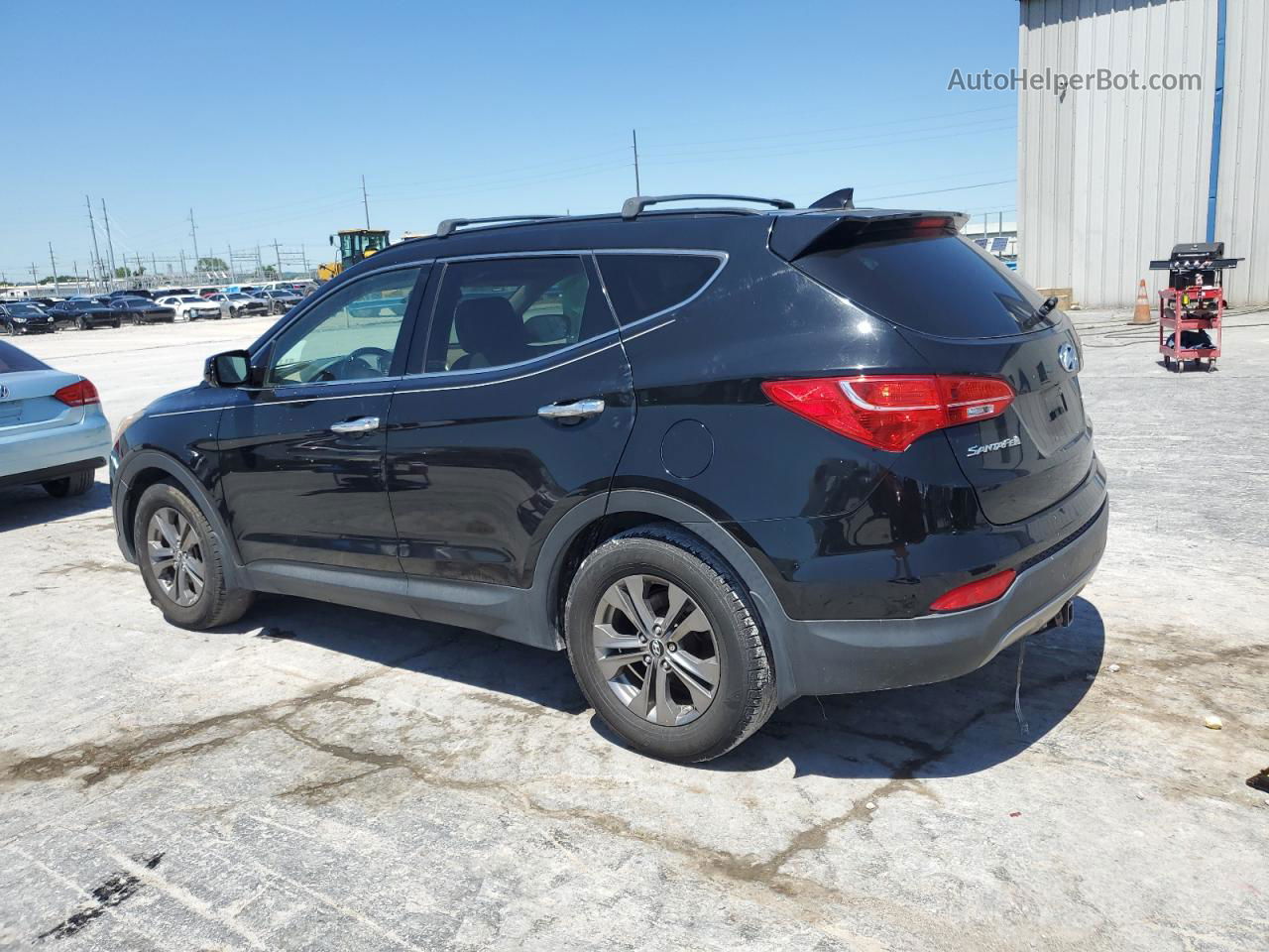 2014 Hyundai Santa Fe Sport  Черный vin: 5XYZU3LBXEG213162