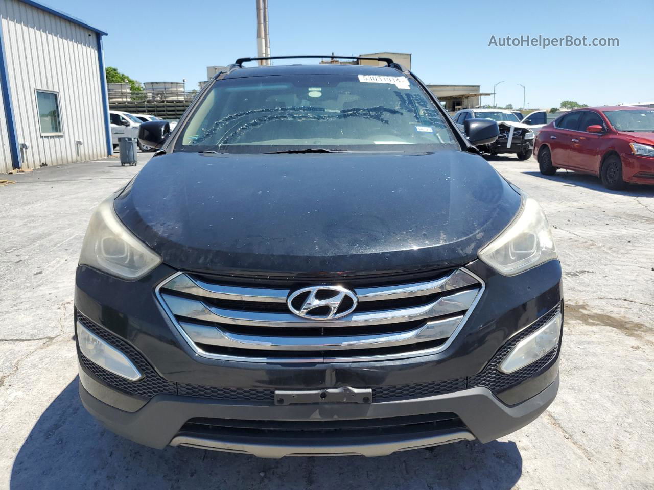 2014 Hyundai Santa Fe Sport  Черный vin: 5XYZU3LBXEG213162