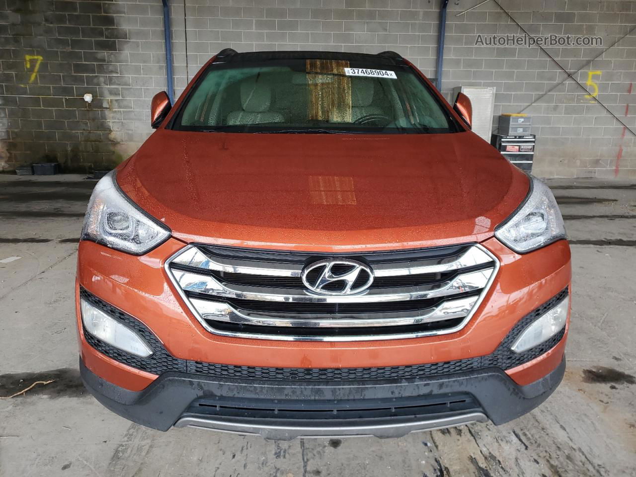 2014 Hyundai Santa Fe Sport  Orange vin: 5XYZU3LBXEG213548