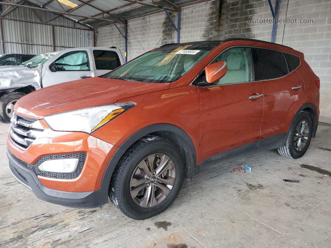 2014 Hyundai Santa Fe Sport  Orange vin: 5XYZU3LBXEG213548