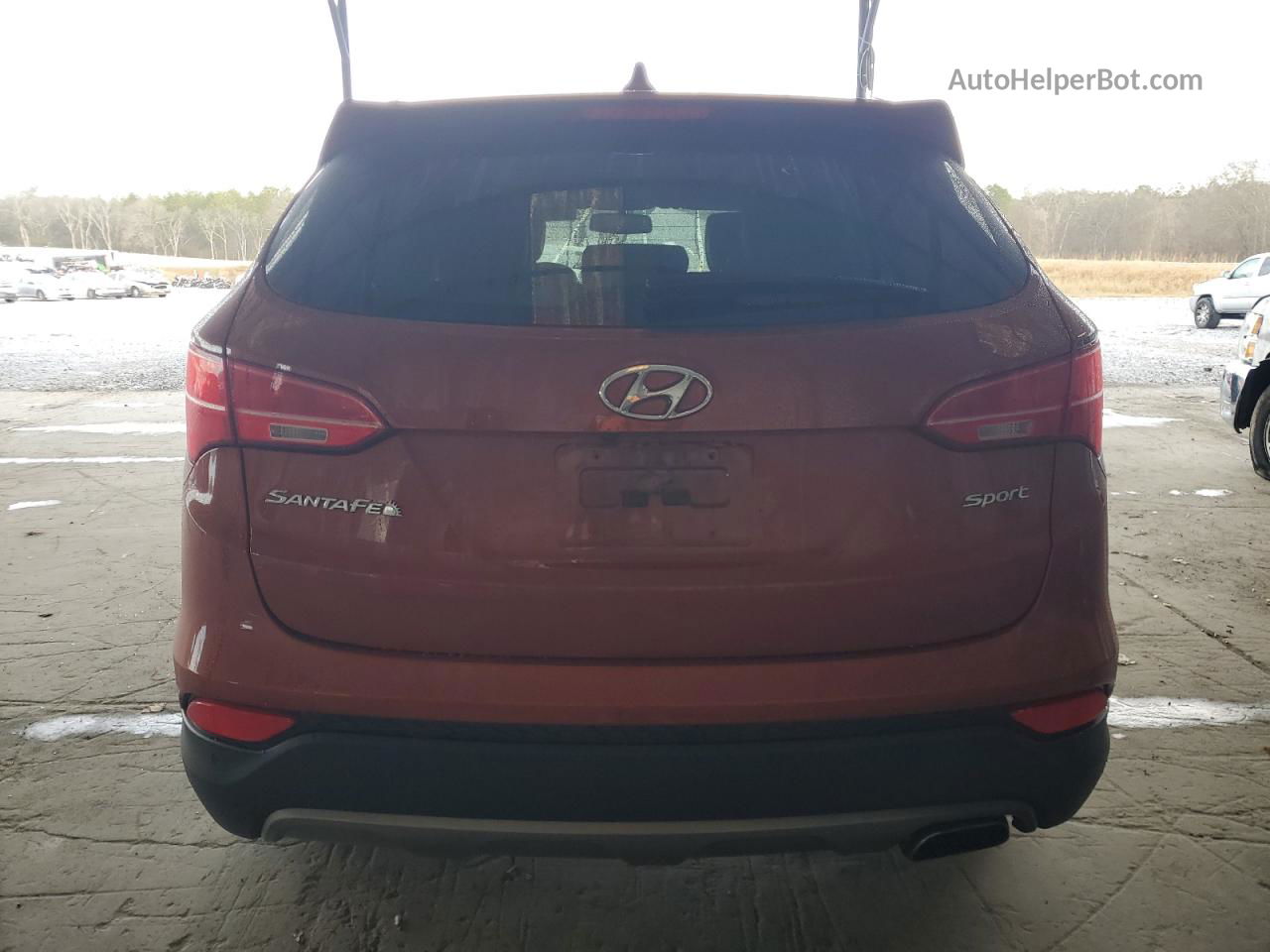 2014 Hyundai Santa Fe Sport  Orange vin: 5XYZU3LBXEG213548