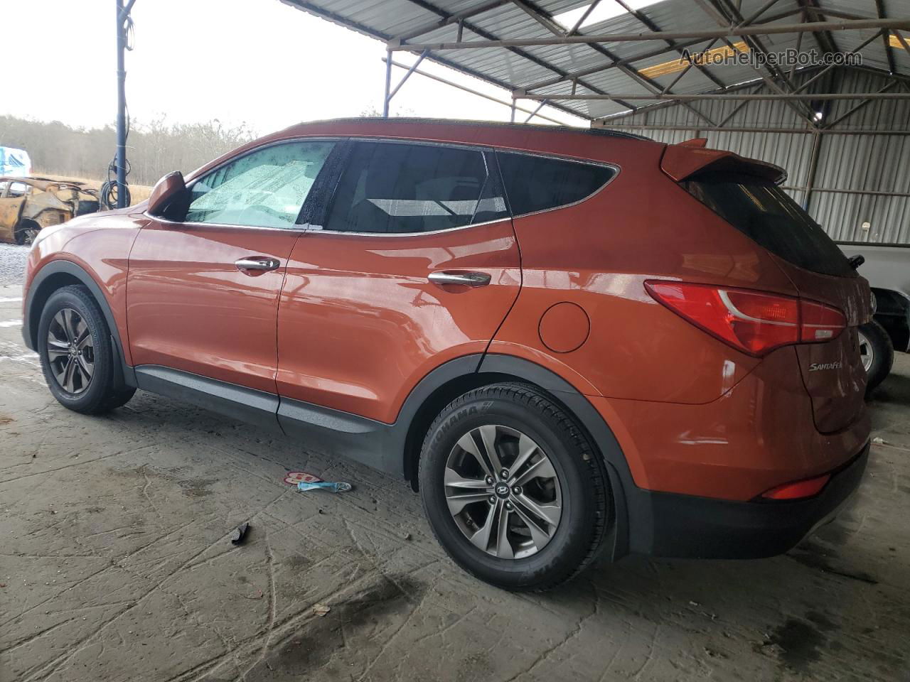 2014 Hyundai Santa Fe Sport  Orange vin: 5XYZU3LBXEG213548