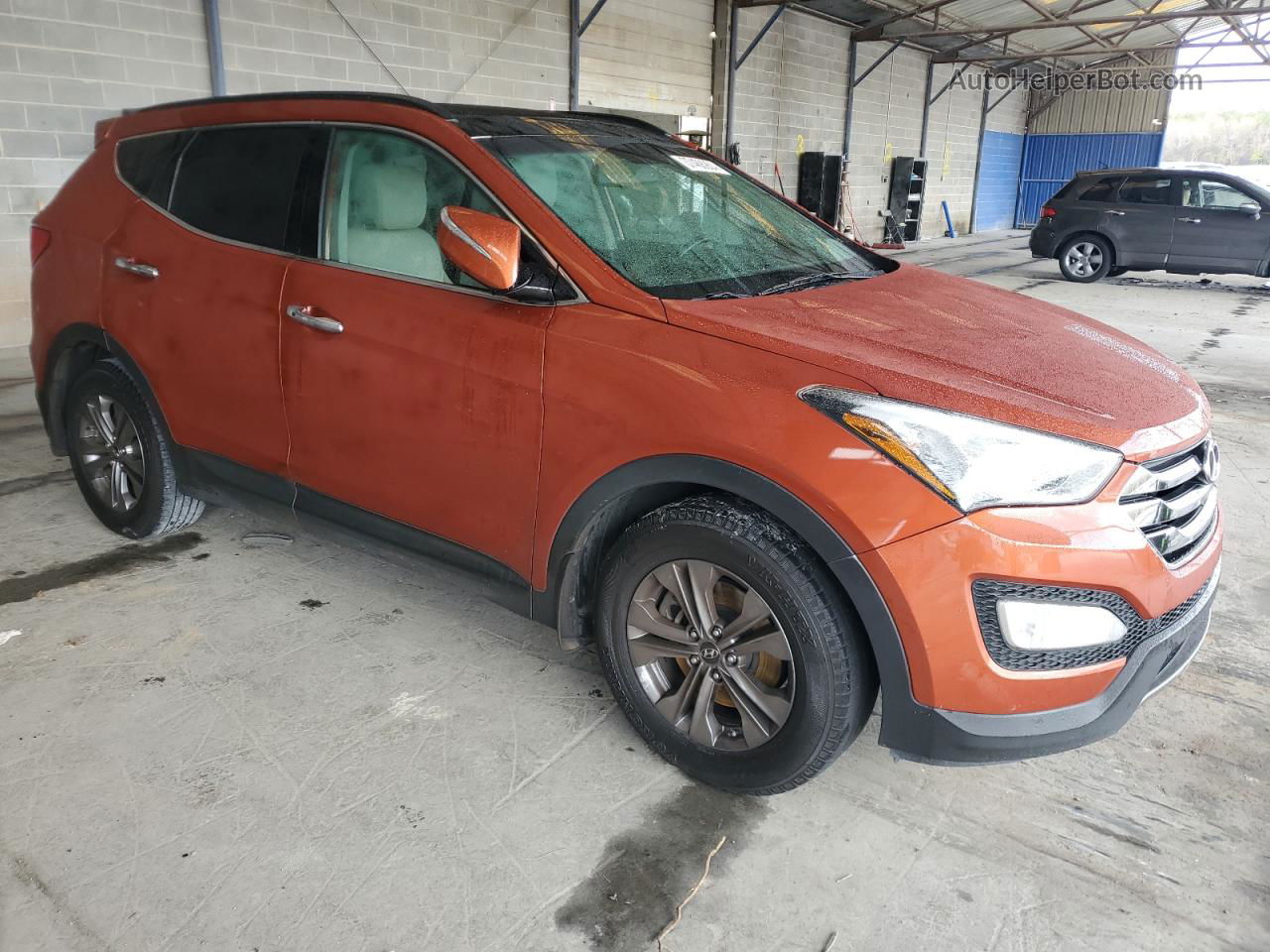 2014 Hyundai Santa Fe Sport  Orange vin: 5XYZU3LBXEG213548