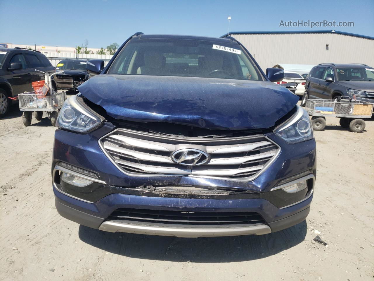 2018 Hyundai Santa Fe Sport  Синий vin: 5XYZU3LBXJG505422