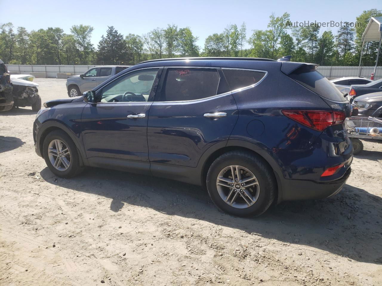 2018 Hyundai Santa Fe Sport  Синий vin: 5XYZU3LBXJG505422