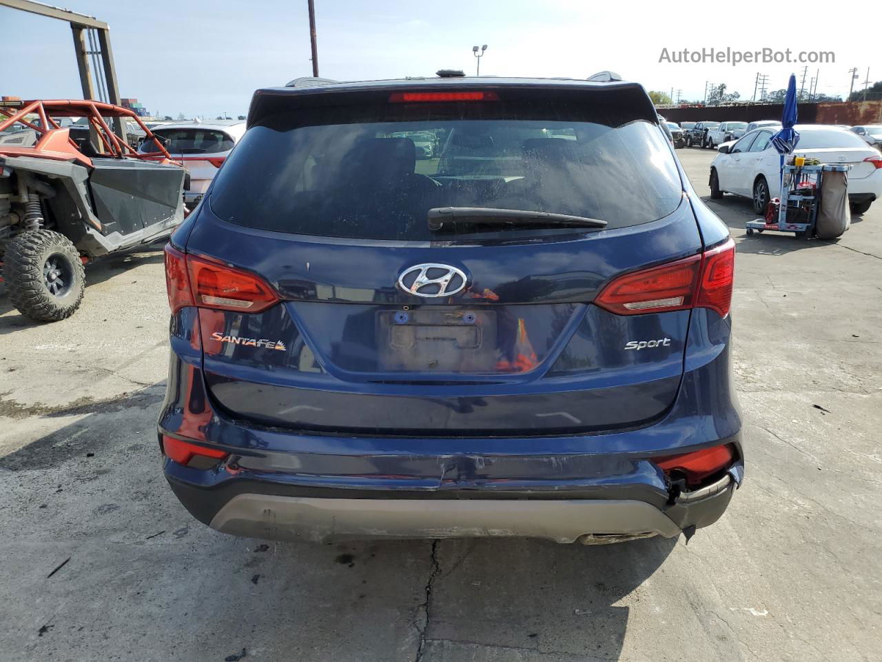 2018 Hyundai Santa Fe Sport  Blue vin: 5XYZU3LBXJG507722