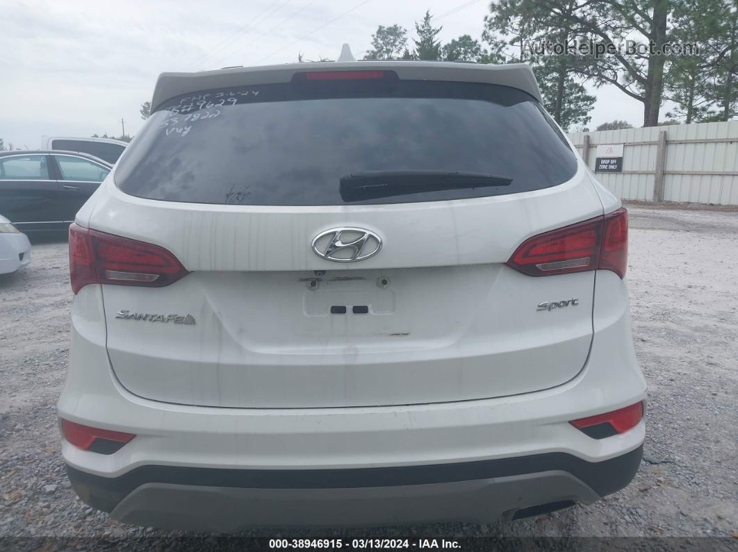 2018 Hyundai Santa Fe Sport 2.4l White vin: 5XYZU3LBXJG537822