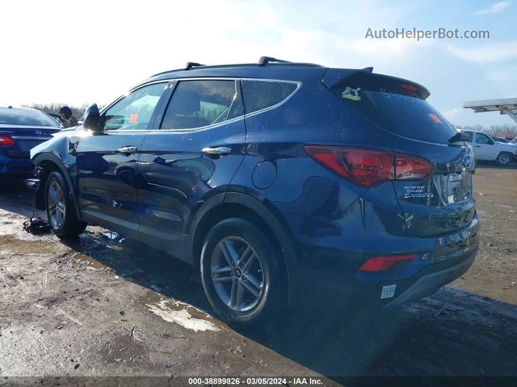 2018 Hyundai Santa Fe Sport 2.4l Blue vin: 5XYZU3LBXJG544365