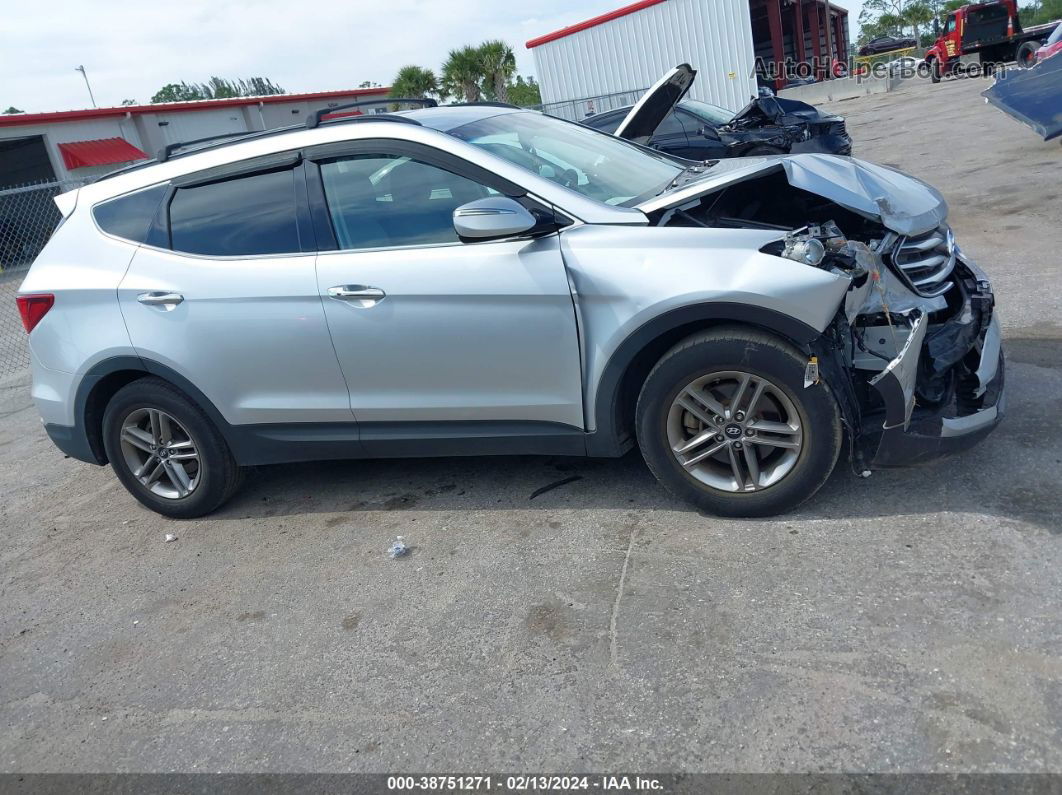 2018 Hyundai Santa Fe Sport 2.4l Silver vin: 5XYZU3LBXJG553714