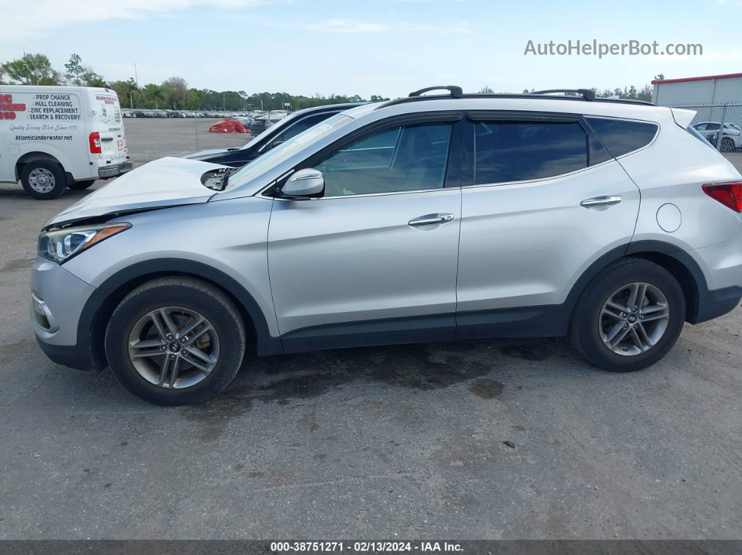 2018 Hyundai Santa Fe Sport 2.4l Серебряный vin: 5XYZU3LBXJG553714