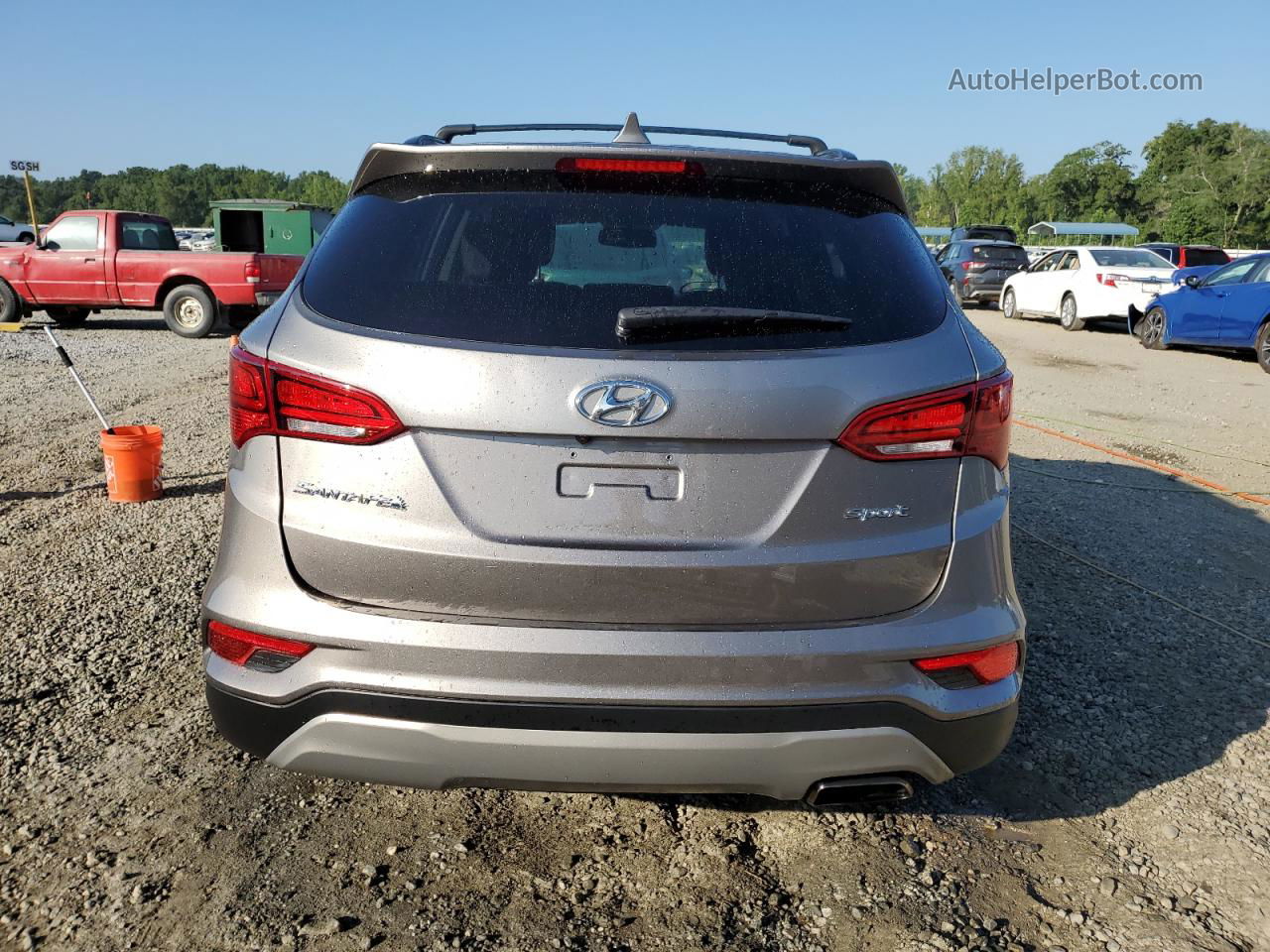 2018 Hyundai Santa Fe Sport  Gray vin: 5XYZU3LBXJG567807