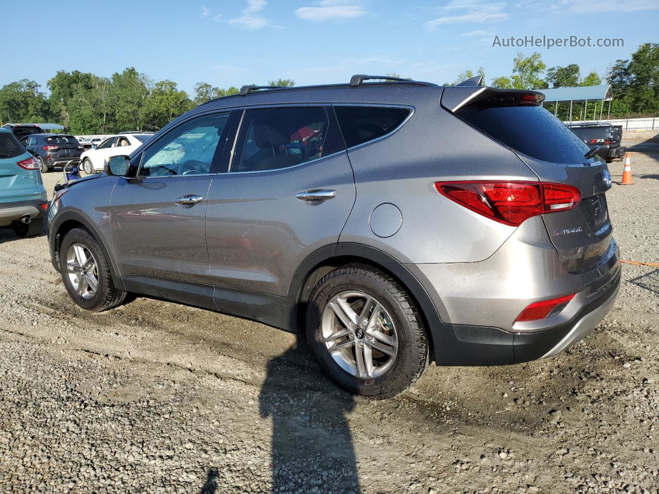 2018 Hyundai Santa Fe Sport  Gray vin: 5XYZU3LBXJG567807