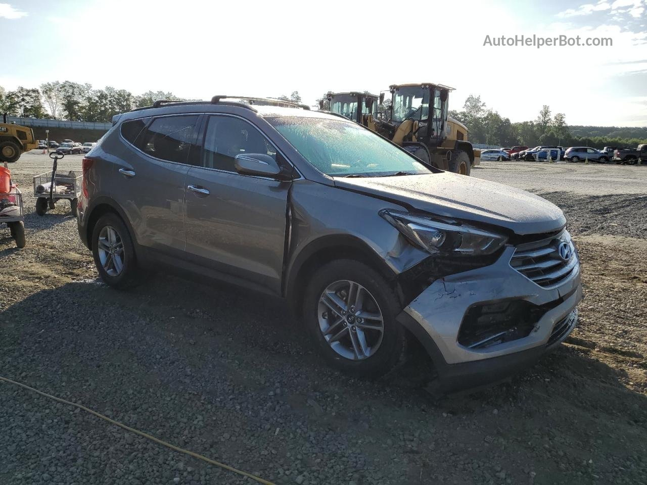 2018 Hyundai Santa Fe Sport  Gray vin: 5XYZU3LBXJG567807