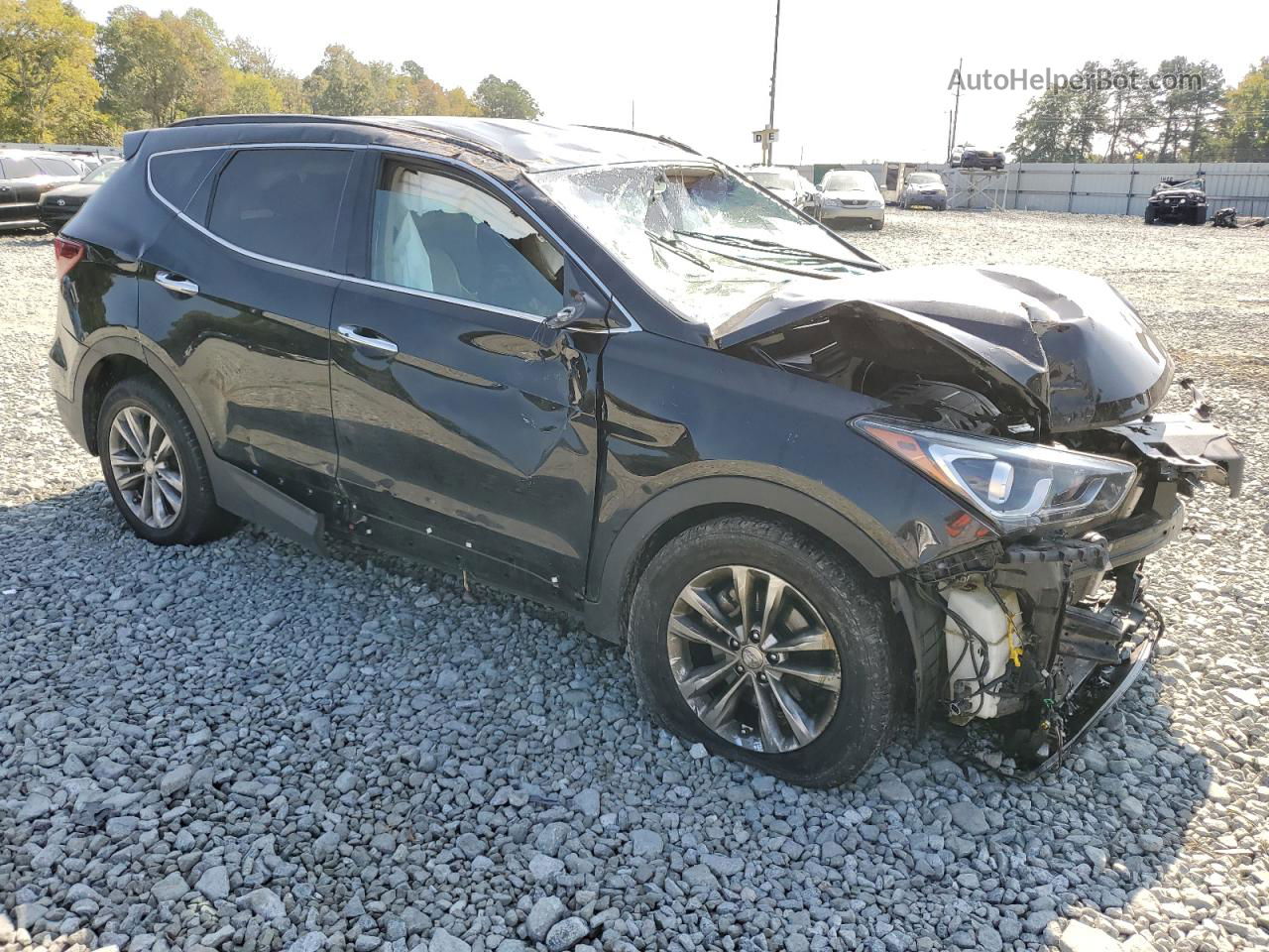 2018 Hyundai Santa Fe Sport  Black vin: 5XYZU4LA1JG549922