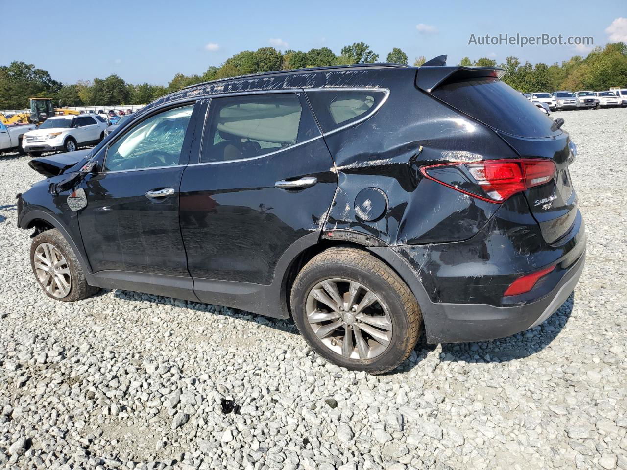 2018 Hyundai Santa Fe Sport  Черный vin: 5XYZU4LA1JG549922