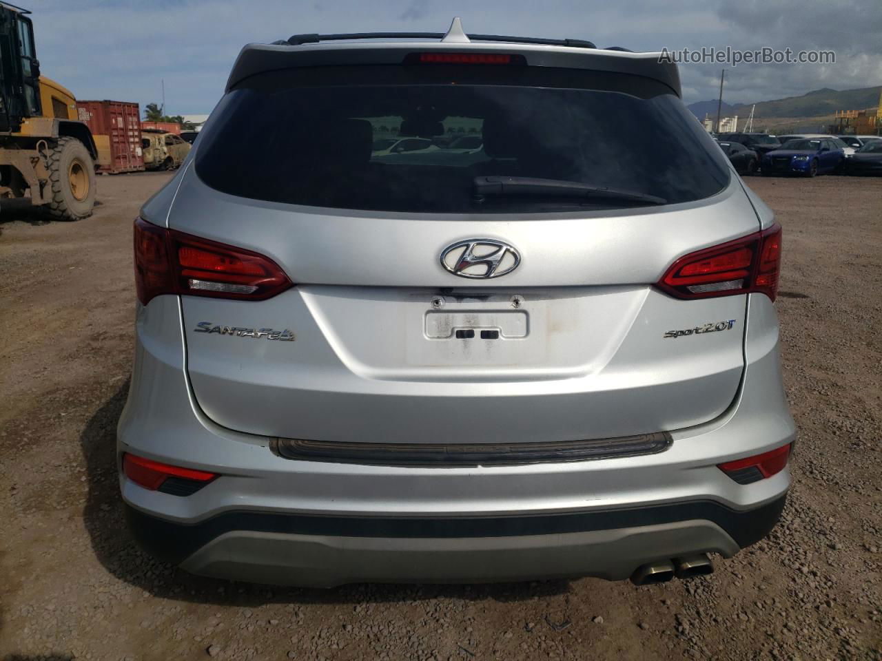 2018 Hyundai Santa Fe Sport  Silver vin: 5XYZU4LA3JG563630