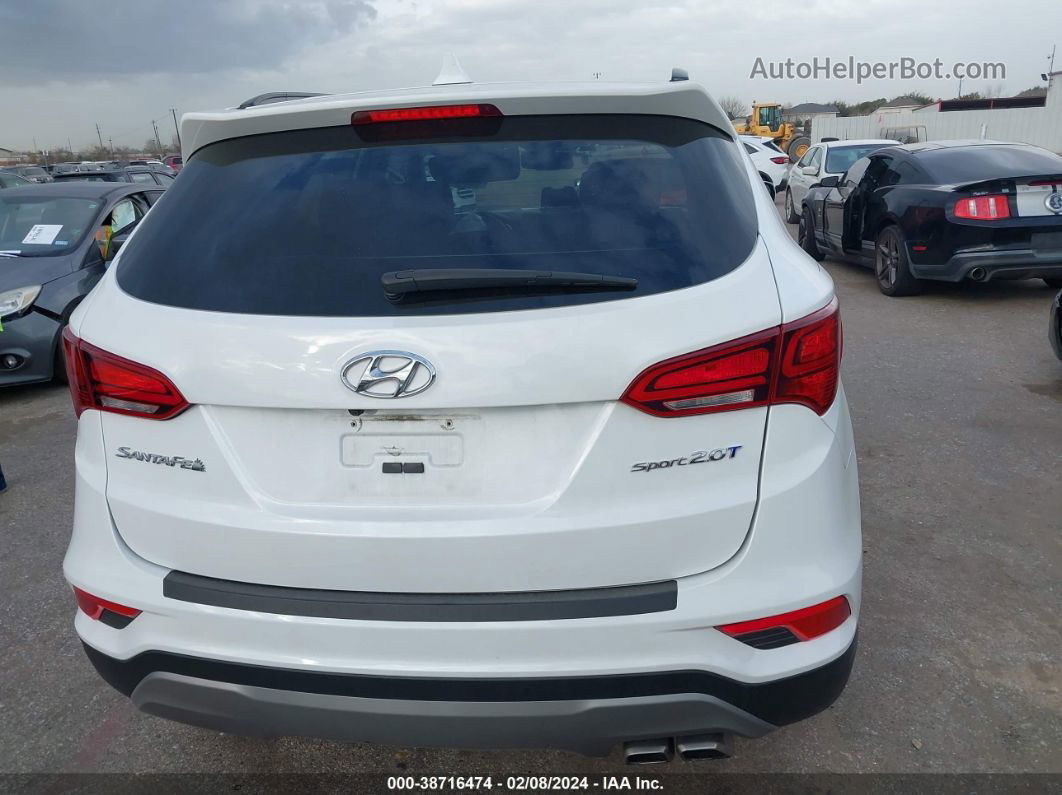 2018 Hyundai Santa Fe Sport 2.0t White vin: 5XYZU4LA5JG534324