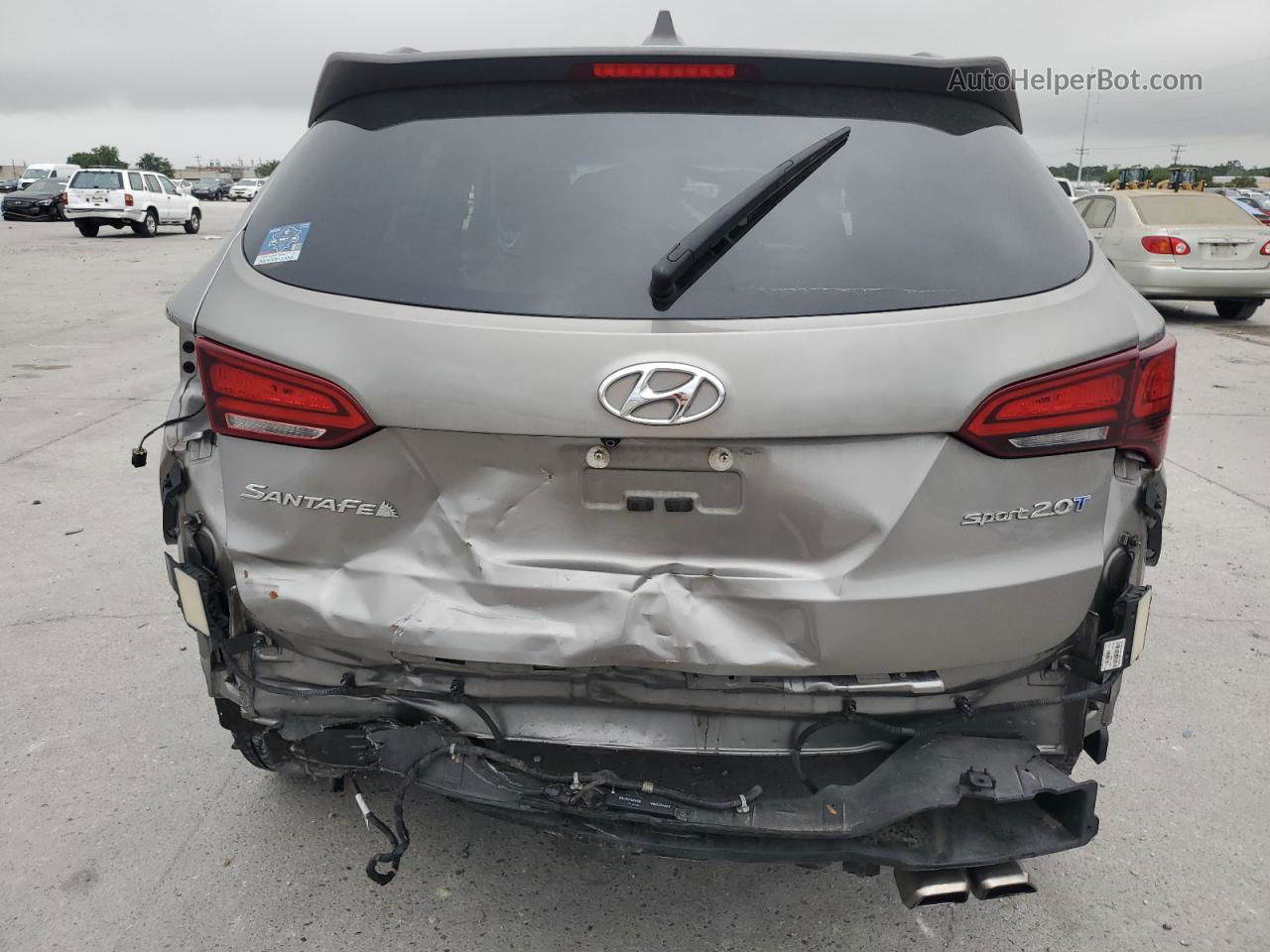 2018 Hyundai Santa Fe Sport  Gray vin: 5XYZU4LAXJG519205