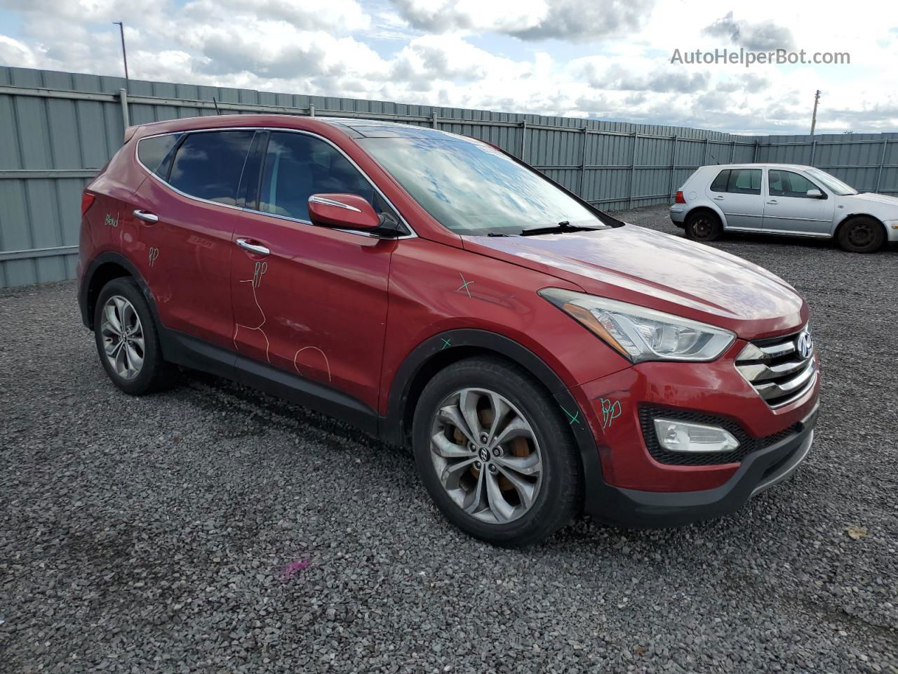 2013 Hyundai Santa Fe Sport  Burgundy vin: 5XYZUDLA0DG084649