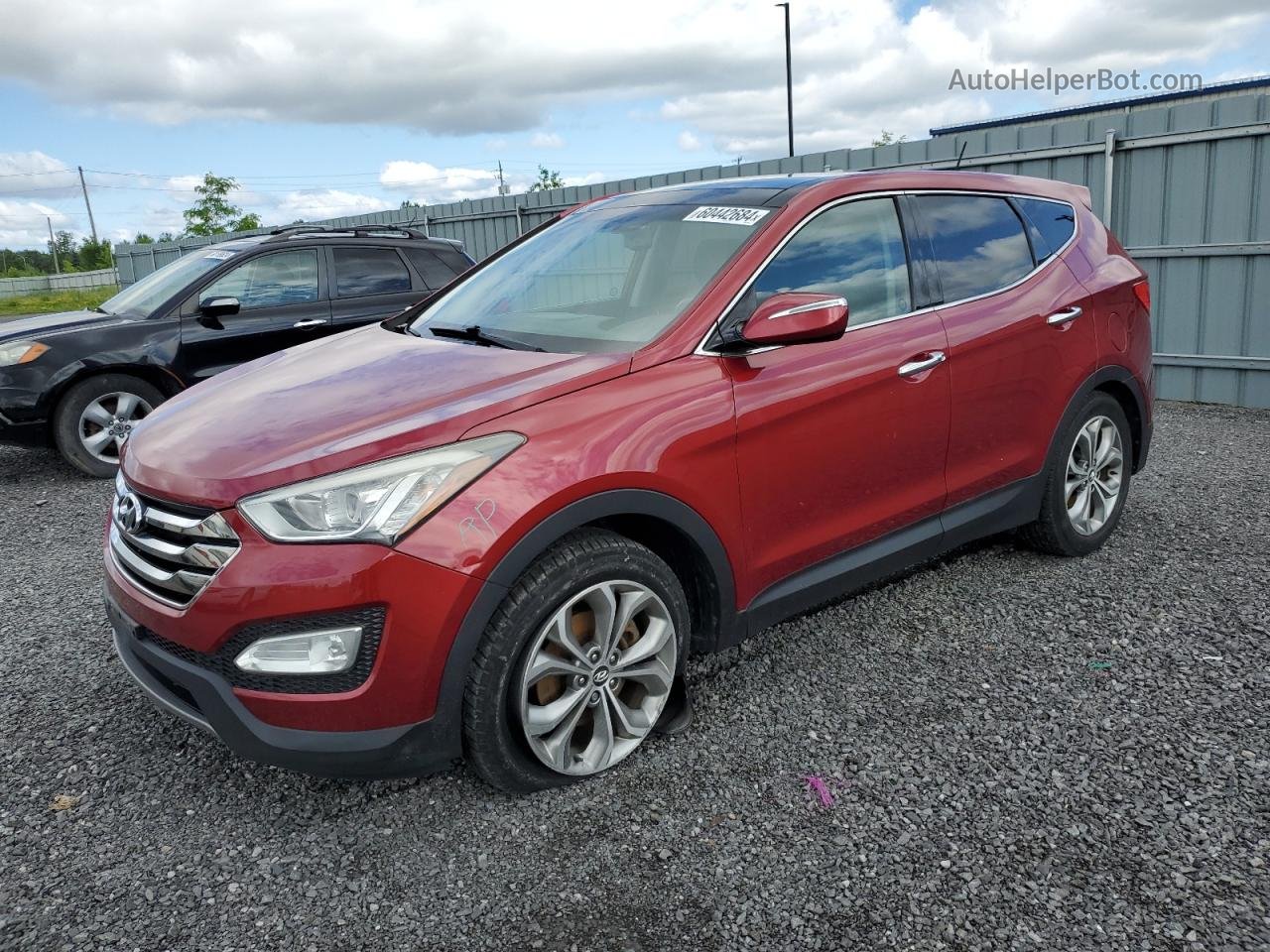 2013 Hyundai Santa Fe Sport  Burgundy vin: 5XYZUDLA0DG084649