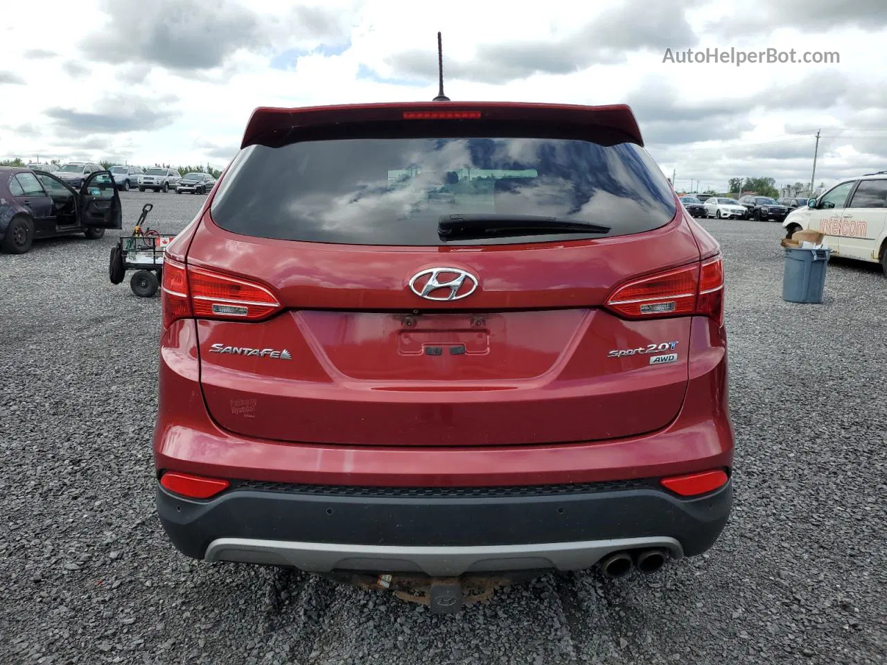 2013 Hyundai Santa Fe Sport  Burgundy vin: 5XYZUDLA0DG084649