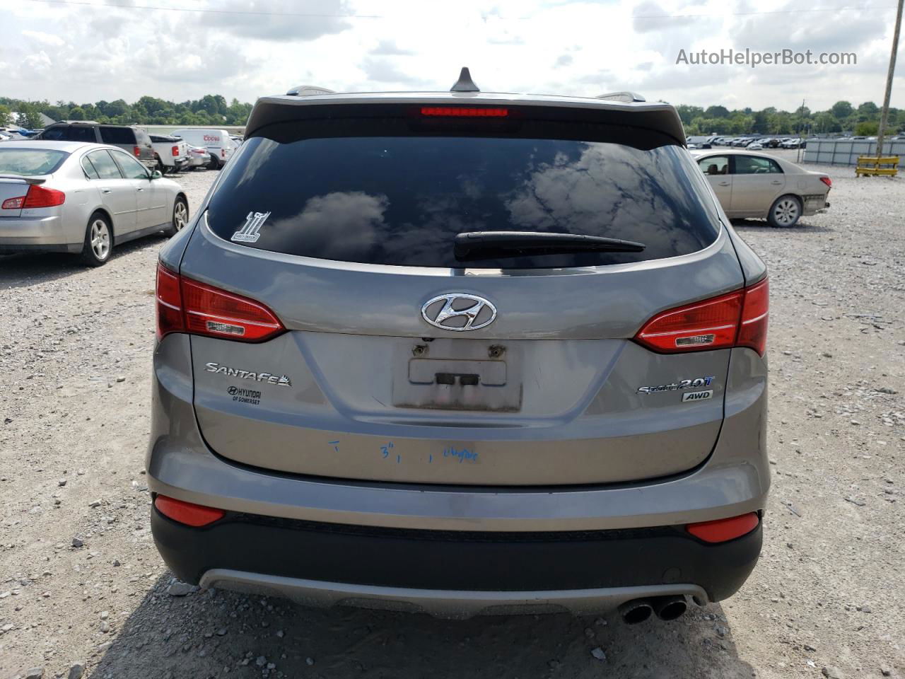 2013 Hyundai Santa Fe Sport  Серый vin: 5XYZUDLA1DG084224