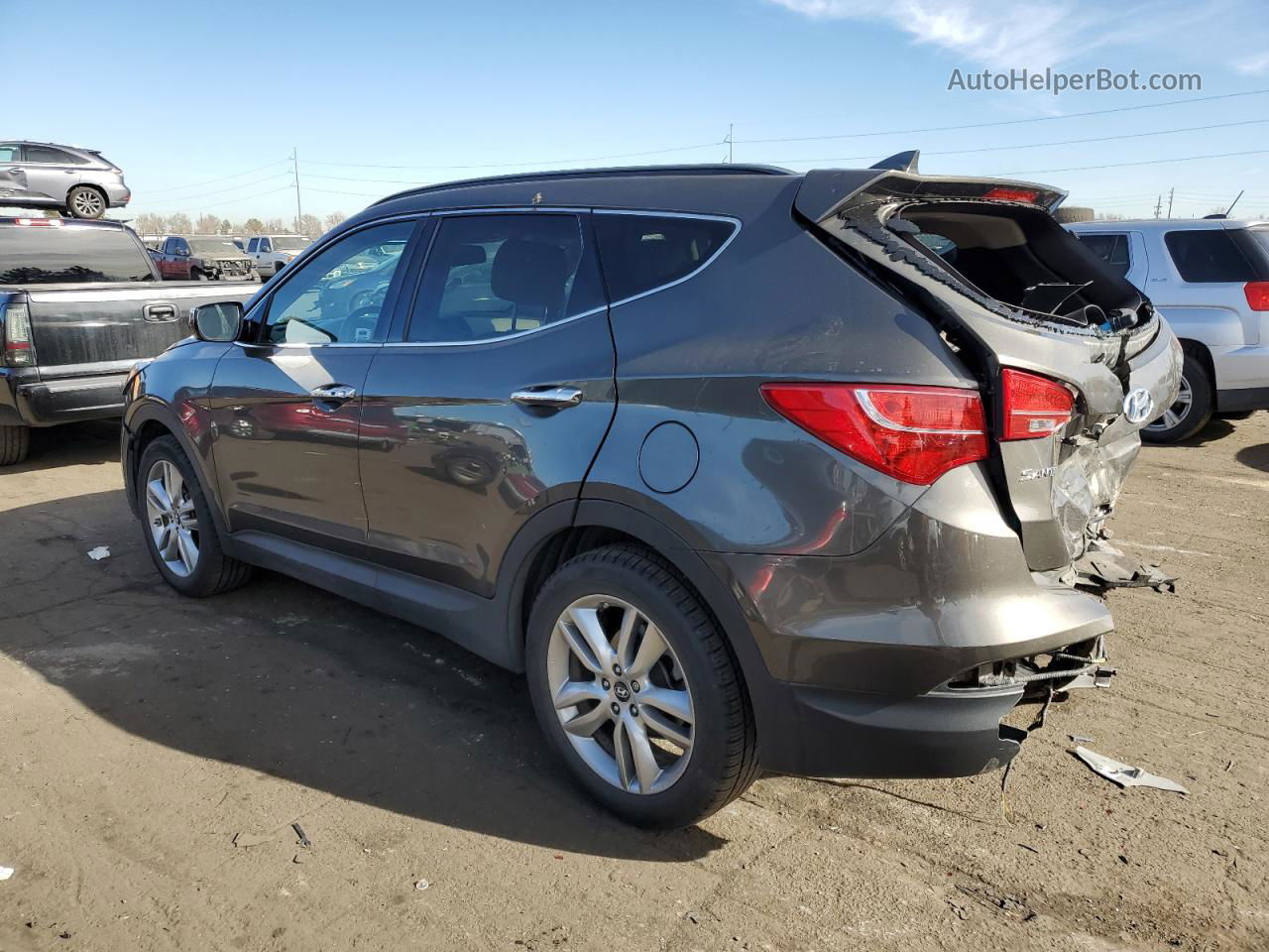 2014 Hyundai Santa Fe Sport  Серый vin: 5XYZUDLA1EG225939