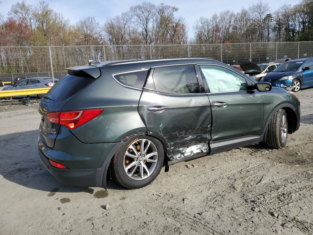 2014 Hyundai Santa Fe Sport  Gray vin: 5XYZUDLA2EG200807