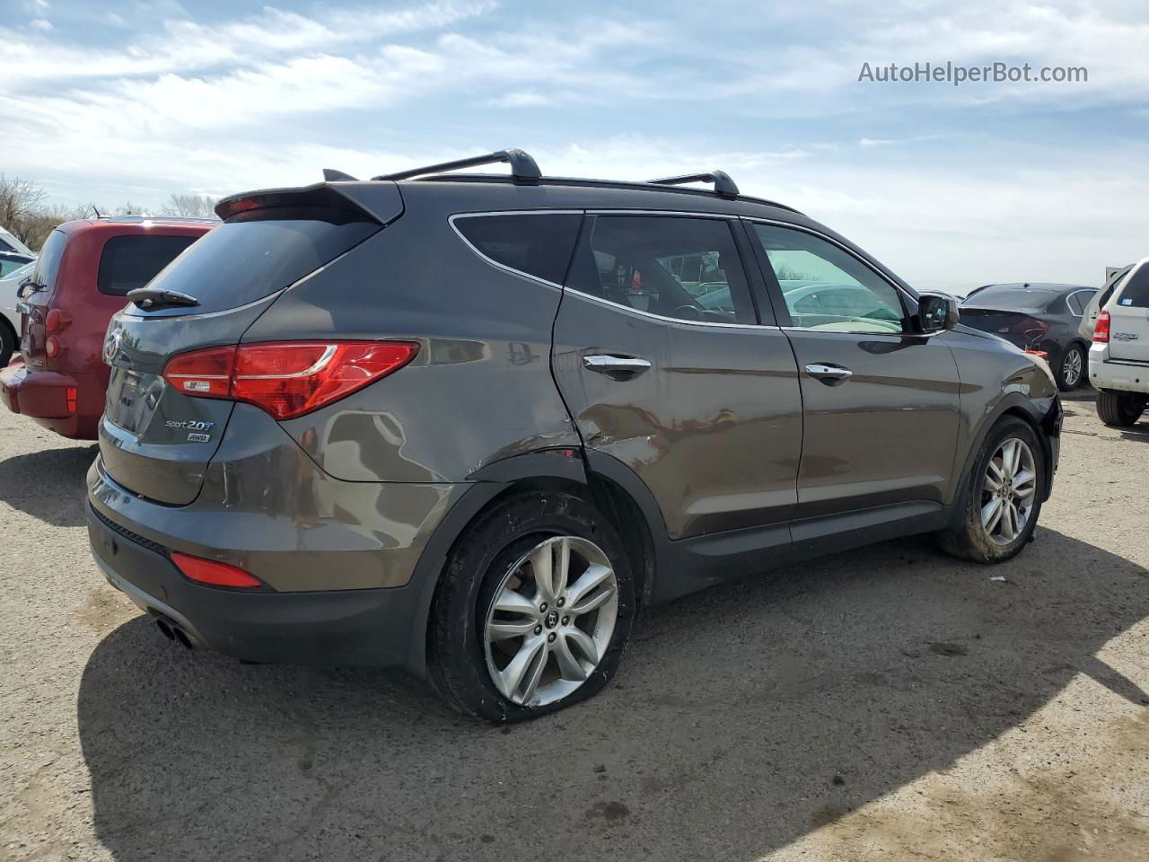 2013 Hyundai Santa Fe Sport  Коричневый vin: 5XYZUDLA4DG084735