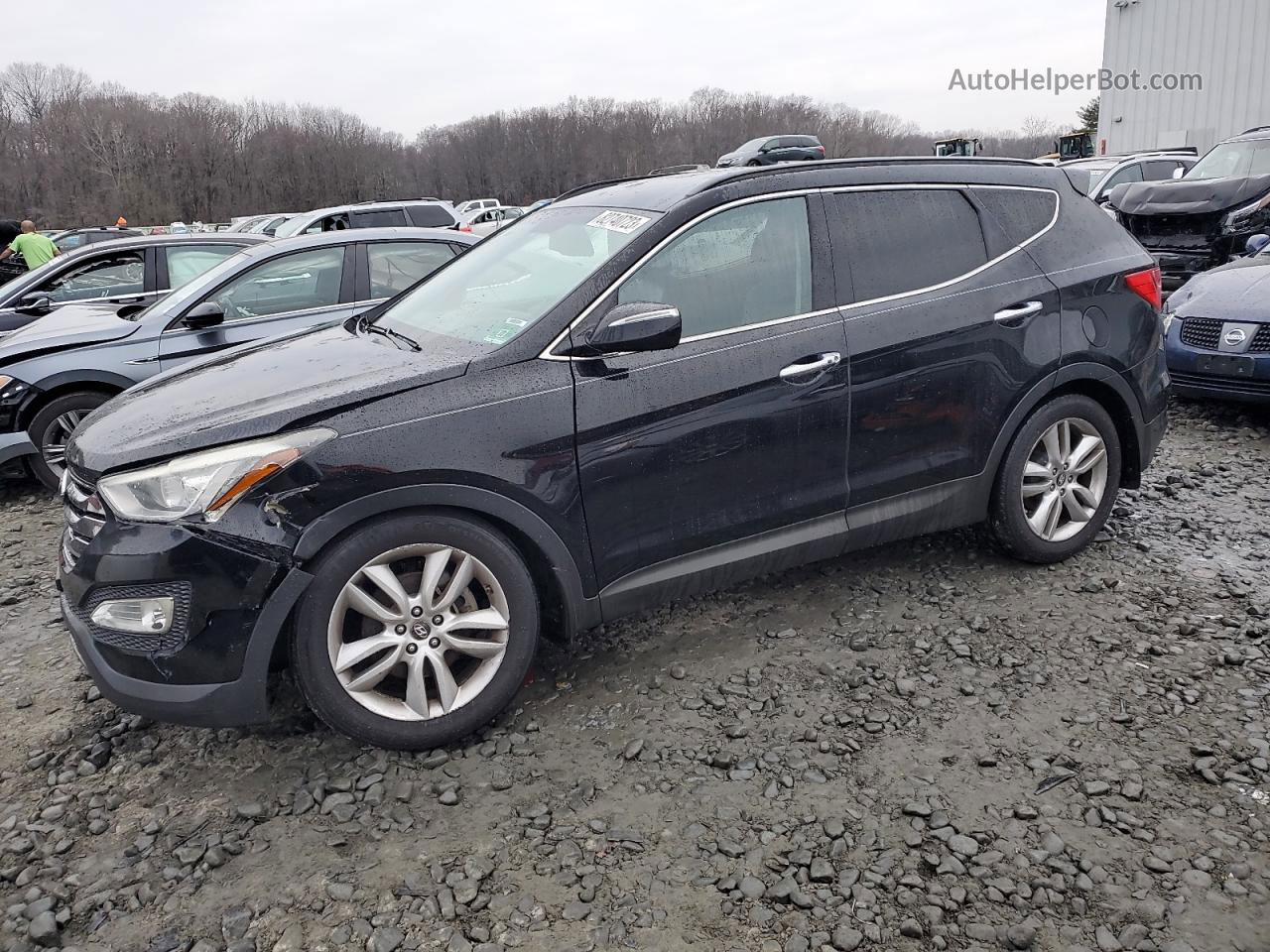 2014 Hyundai Santa Fe Sport  Black vin: 5XYZUDLA4EG196825