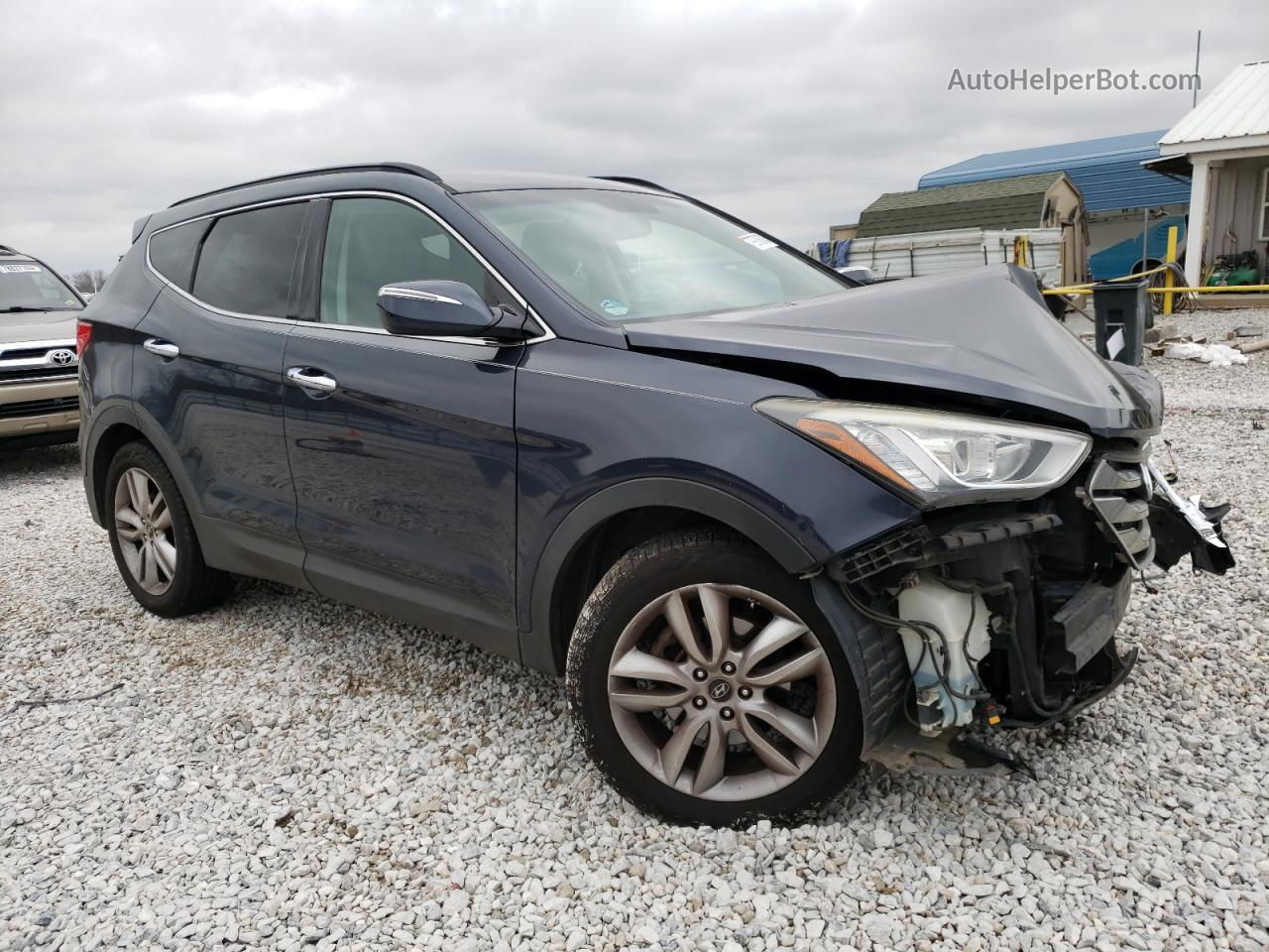 2014 Hyundai Santa Fe Sport  Blue vin: 5XYZUDLA4EG218919