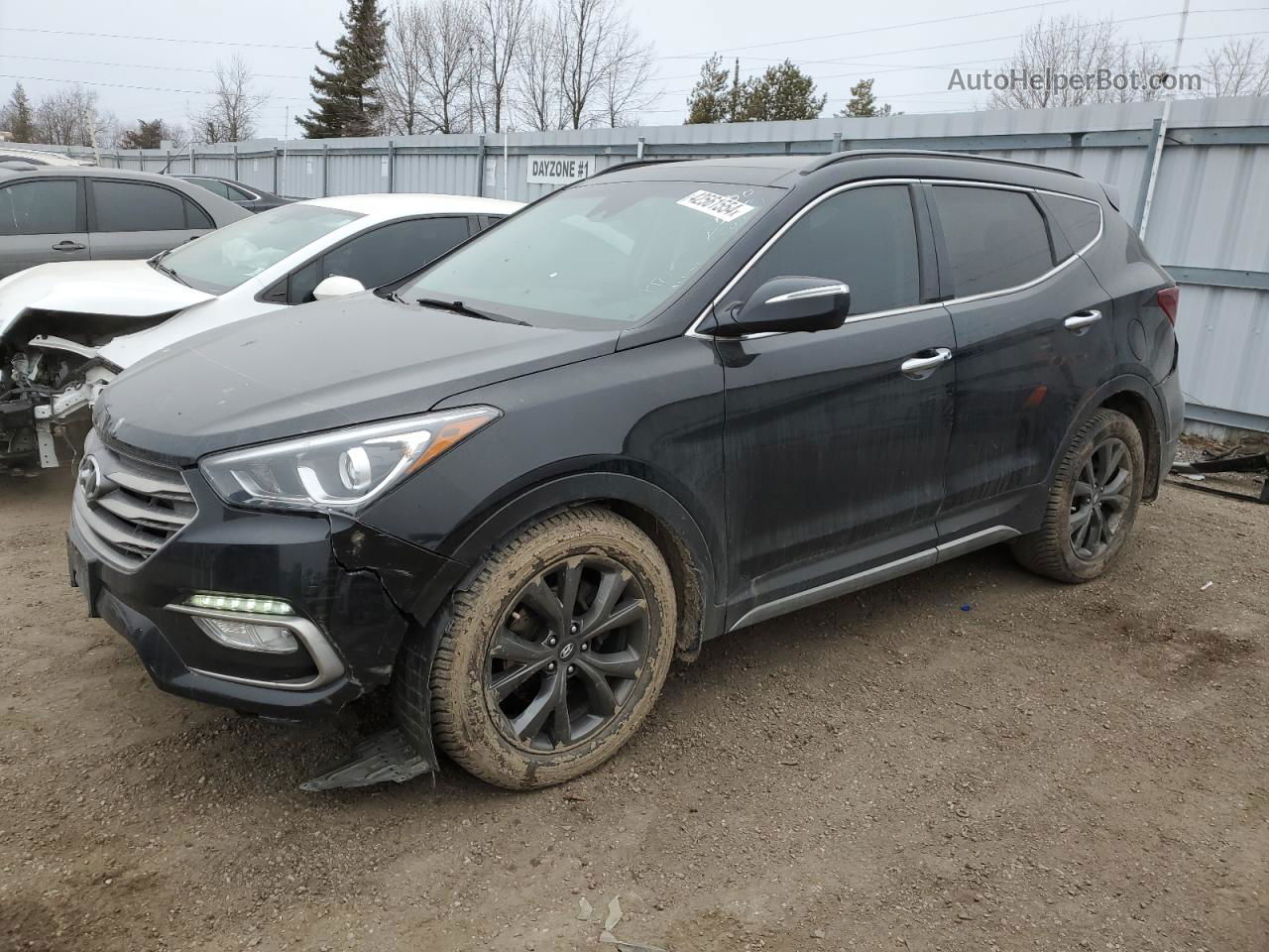 2018 Hyundai Santa Fe Sport  Black vin: 5XYZUDLA4JG526571