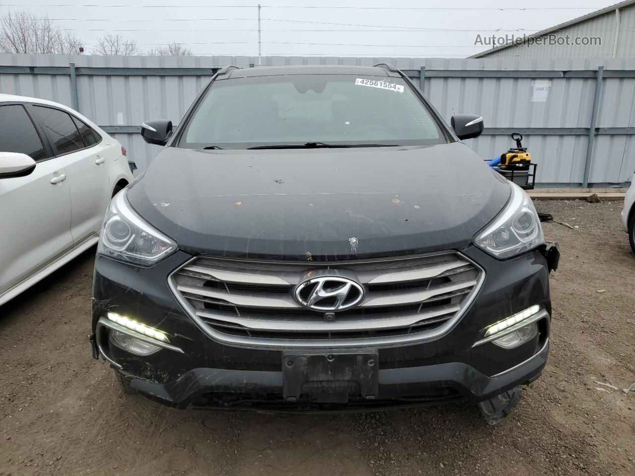 2018 Hyundai Santa Fe Sport  Black vin: 5XYZUDLA4JG526571