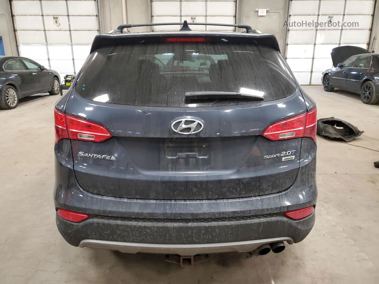 2013 Hyundai Santa Fe Sport  Blue vin: 5XYZUDLA5DG034796