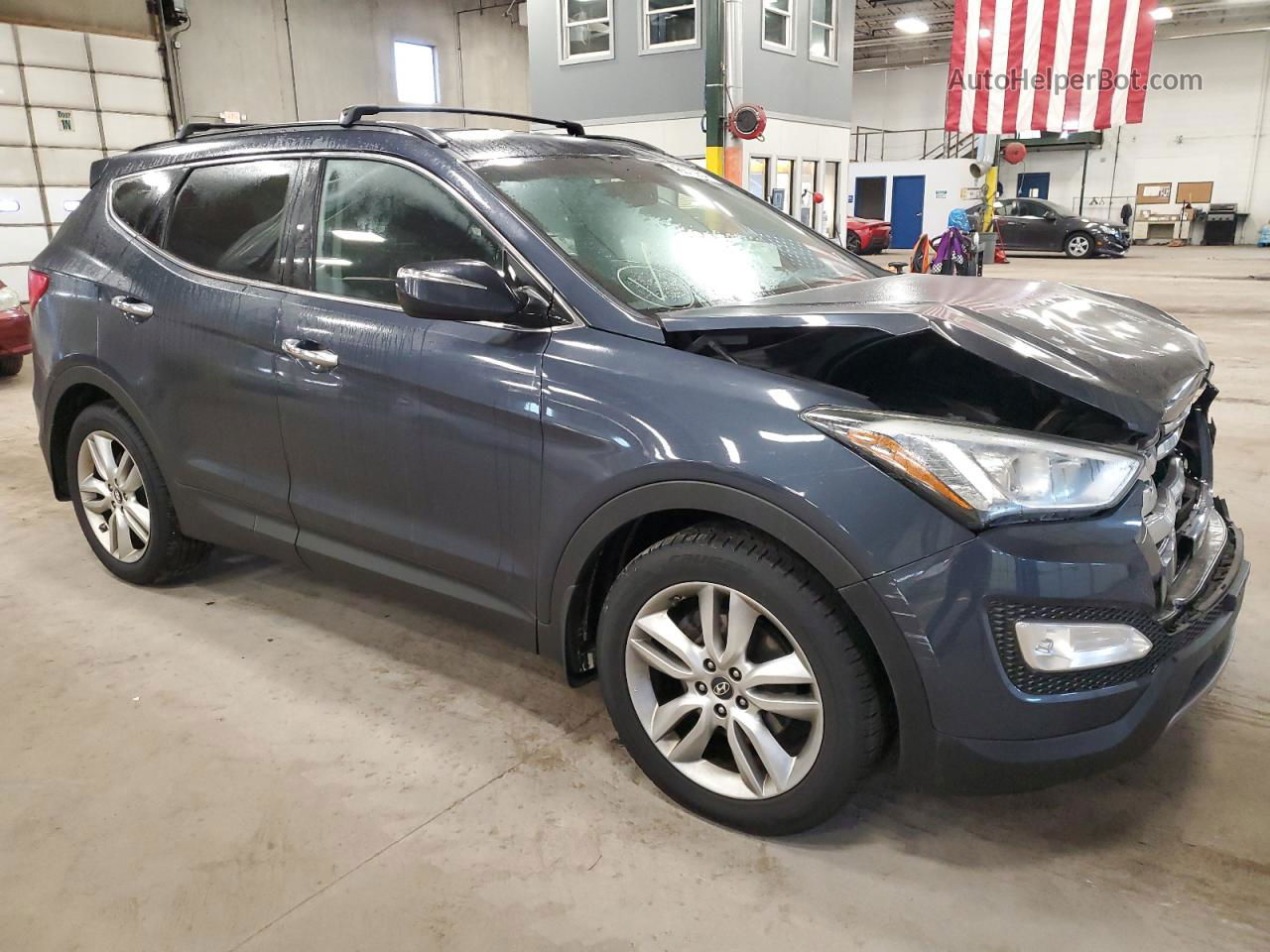 2013 Hyundai Santa Fe Sport  Blue vin: 5XYZUDLA5DG034796