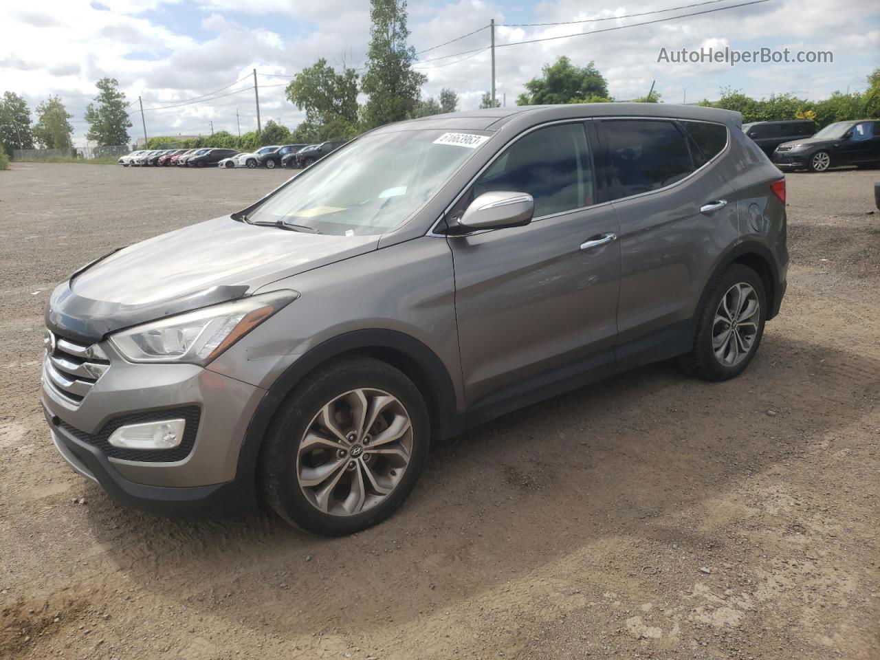 2013 Hyundai Santa Fe Sport  Silver vin: 5XYZUDLA5DG078992