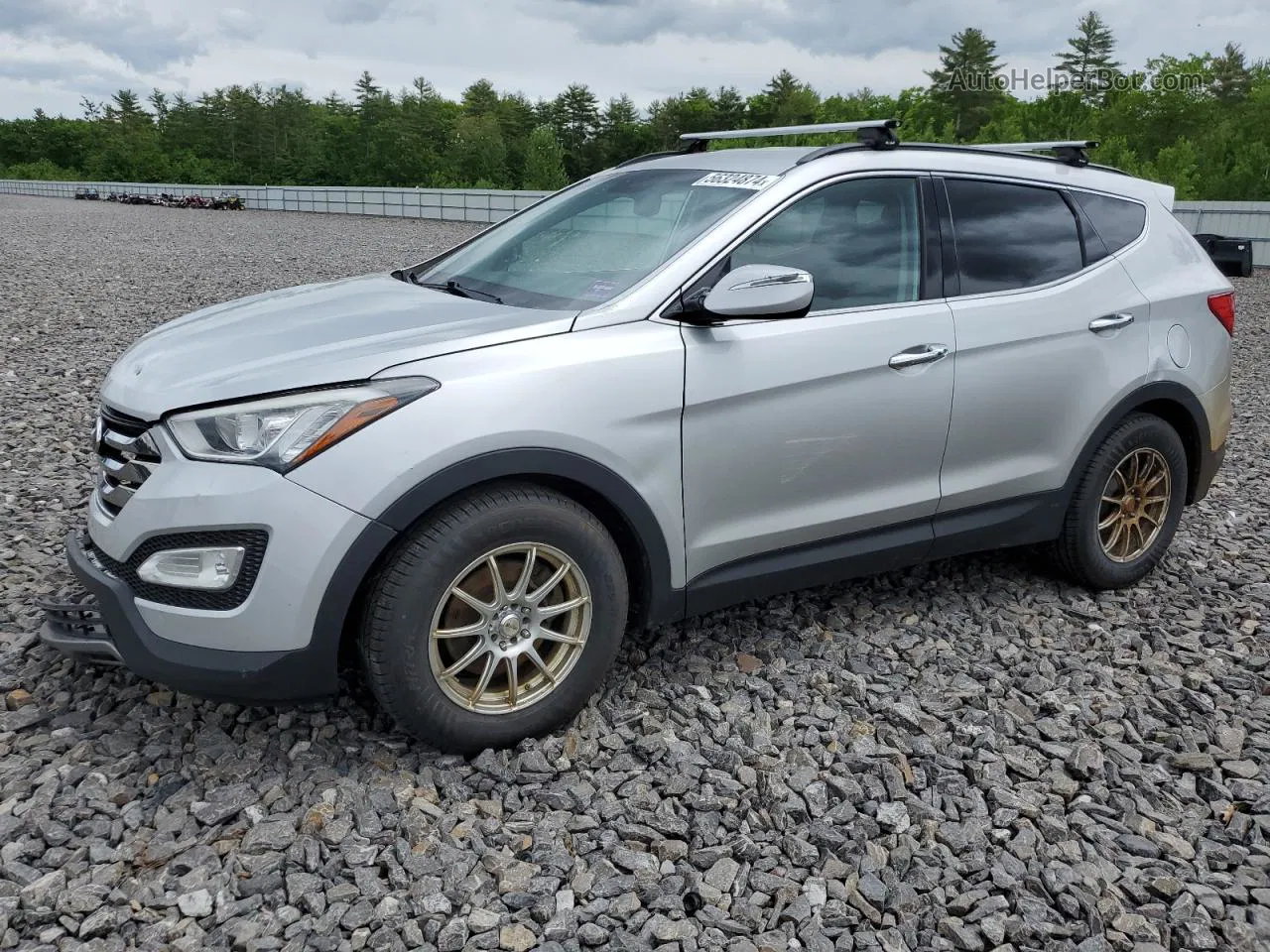 2013 Hyundai Santa Fe Sport  Silver vin: 5XYZUDLA6DG011513