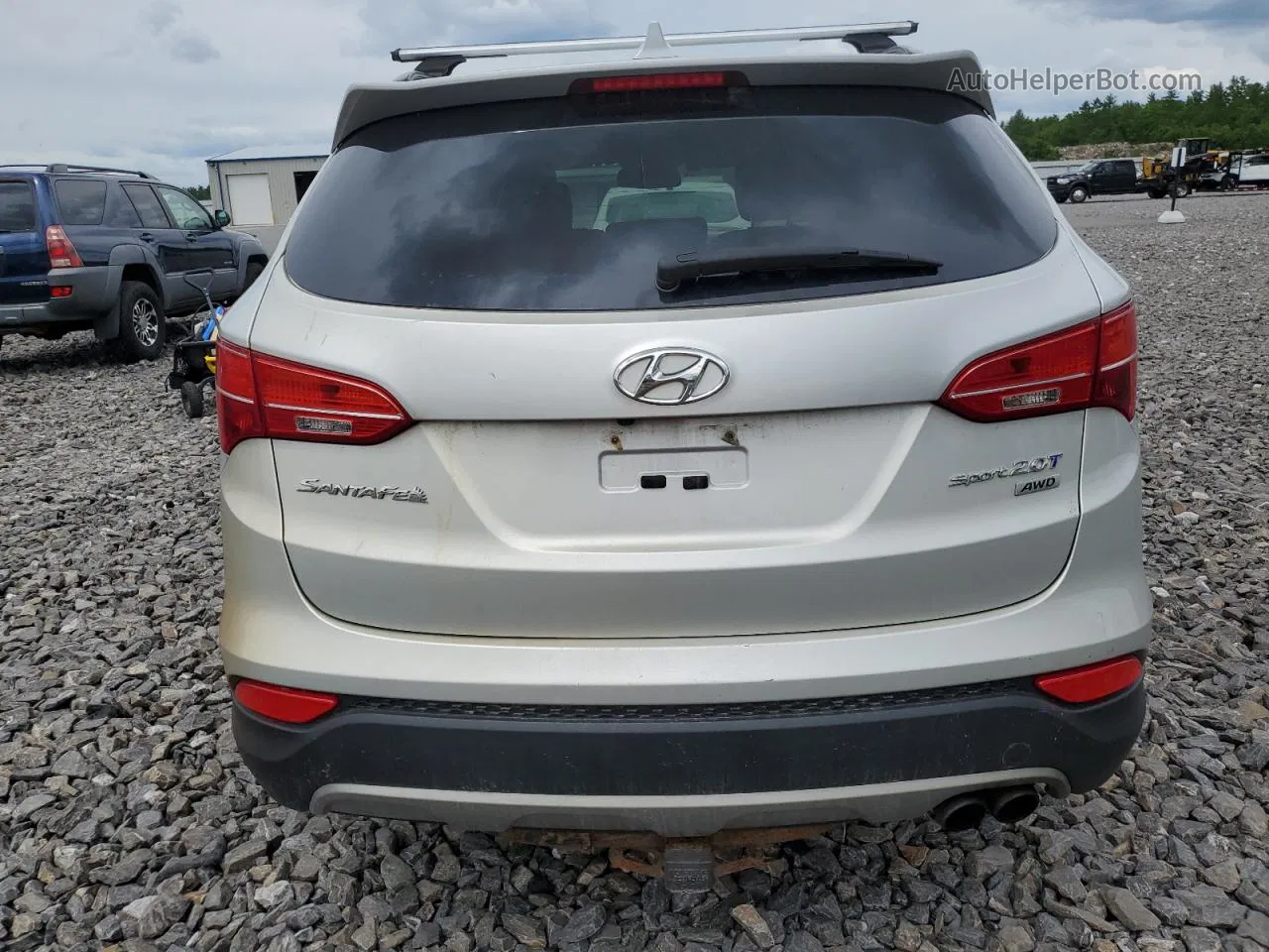 2013 Hyundai Santa Fe Sport  Silver vin: 5XYZUDLA6DG011513